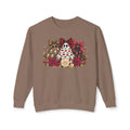 Skull Trio Floral Sweatshirt — Leopard, Polka Dot & Rose Crewneck