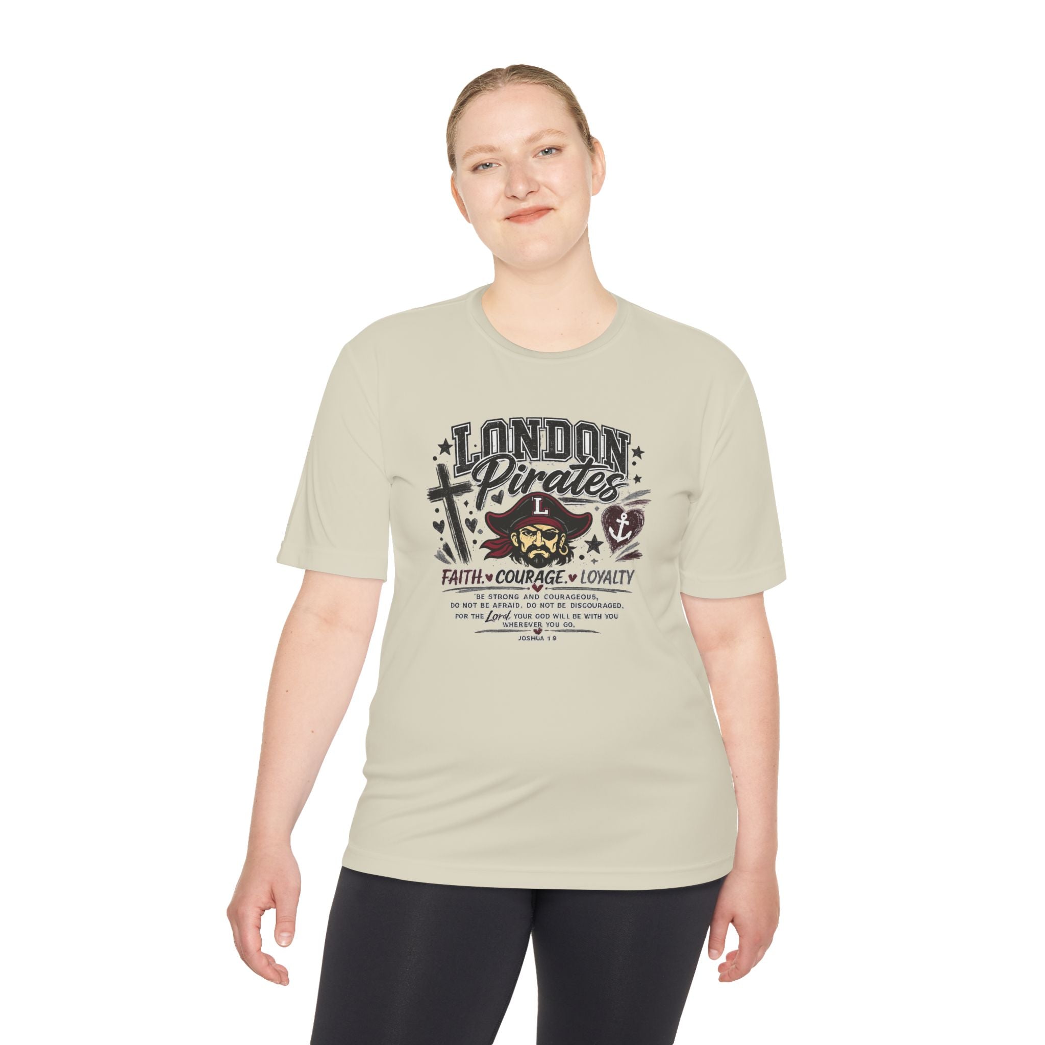 London Pirates Tee — Faith Courage Loyalty Moisture-Wicking Shirt