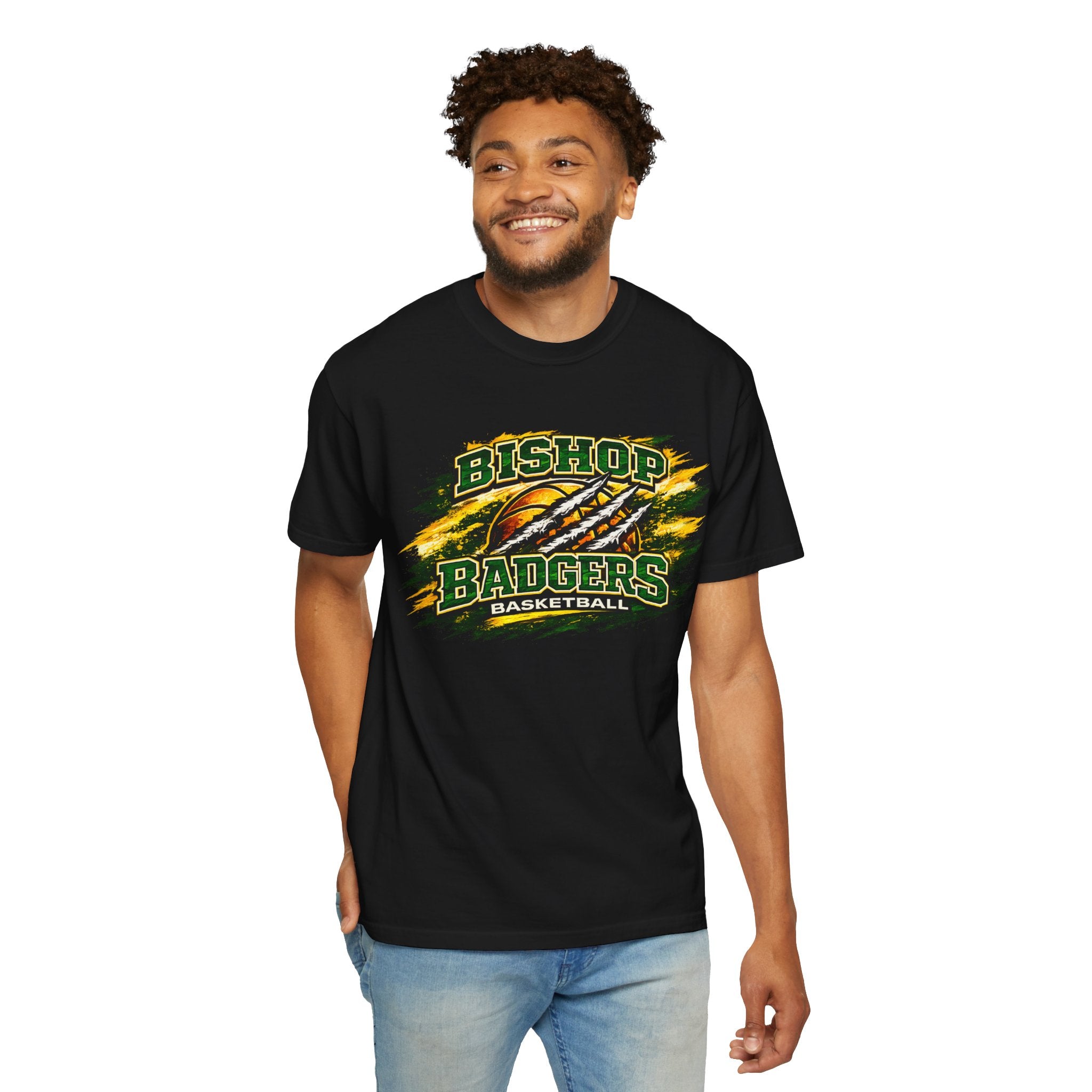 Bishop Badgers Basketball T-Shirt – Vintage Team Graphic