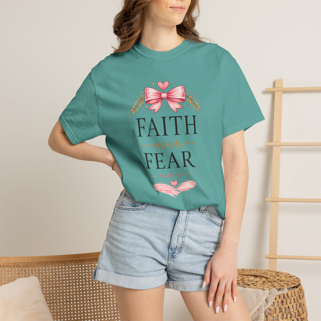 Faith Over Fear T-Shirt — Christian Inspirational Graphic Tee