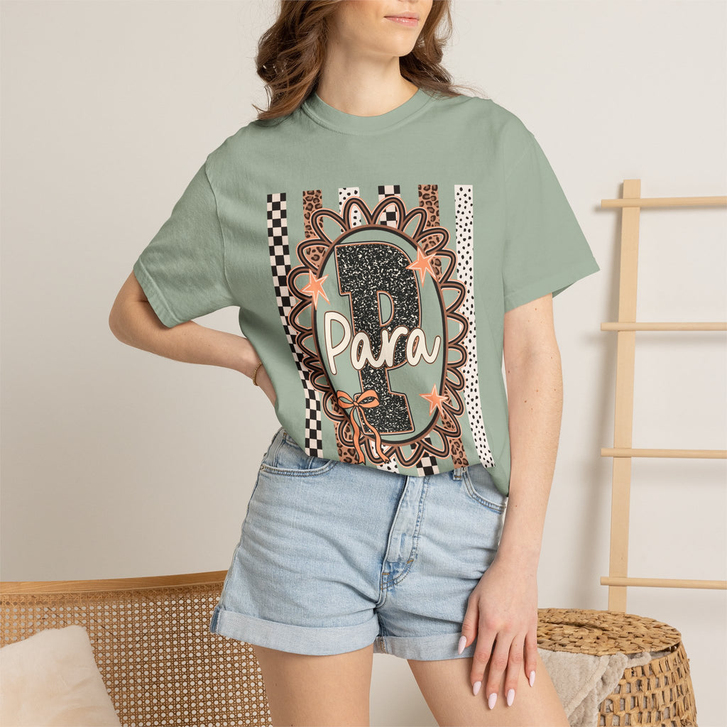 1st Birthday T-Shirt — "1 Para" Leopard Floral Celebration Tee