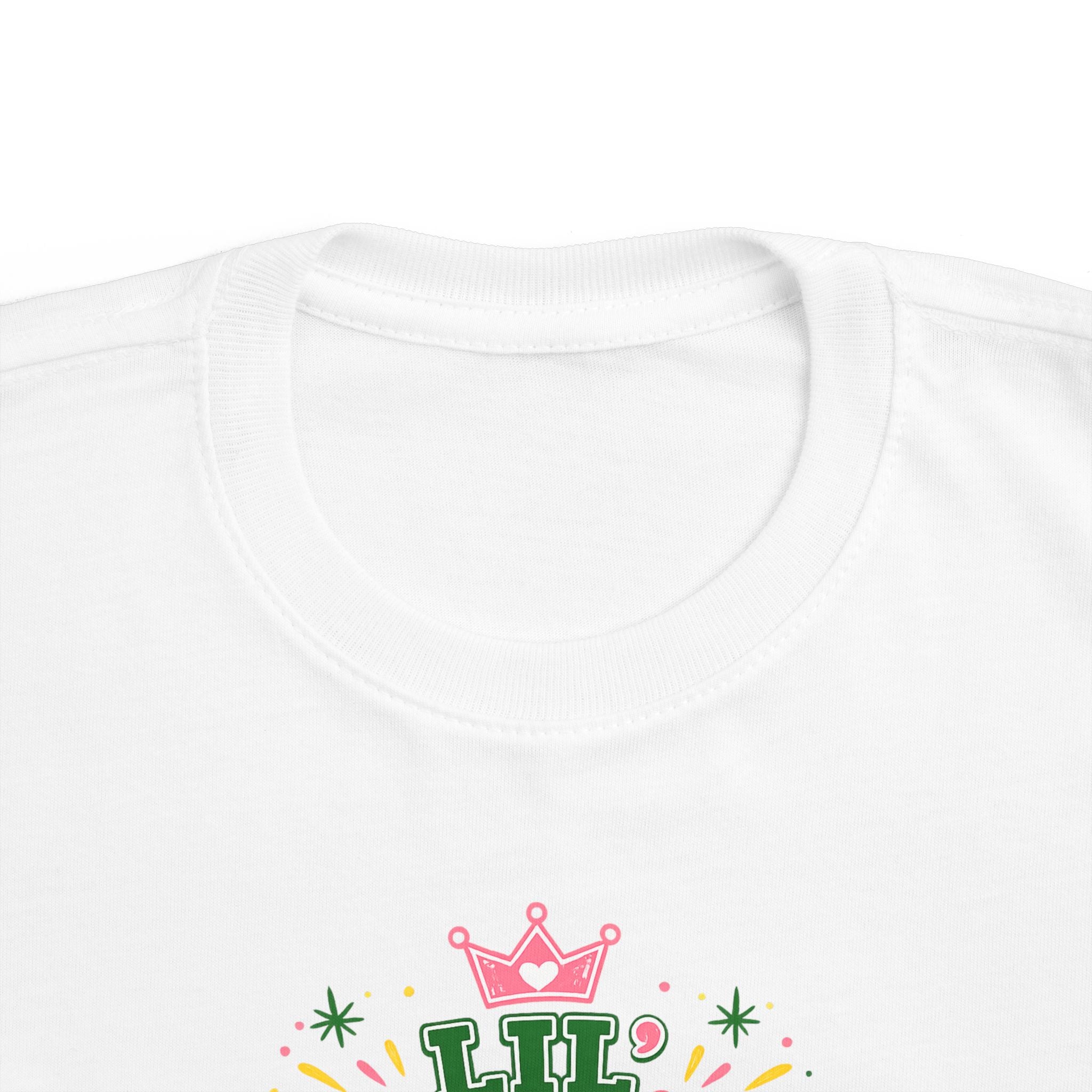 Toddler Tee — 'Lil Mighty Badger' Cute Floral Graphic