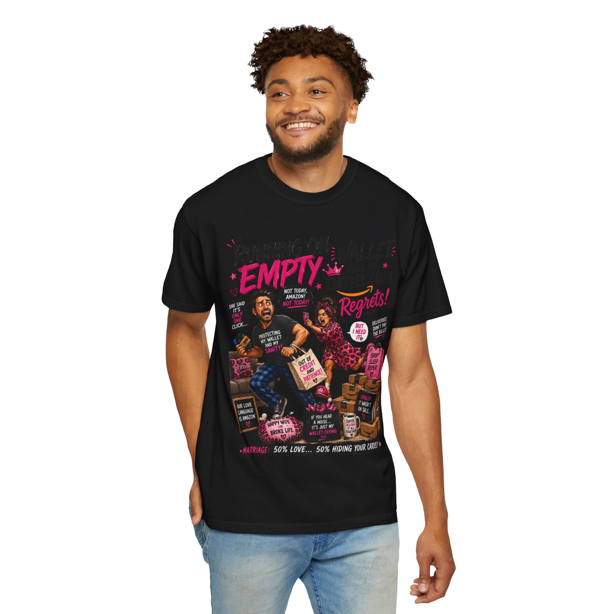 Running on Empty Wallet Amazon Regrets T-Shirt