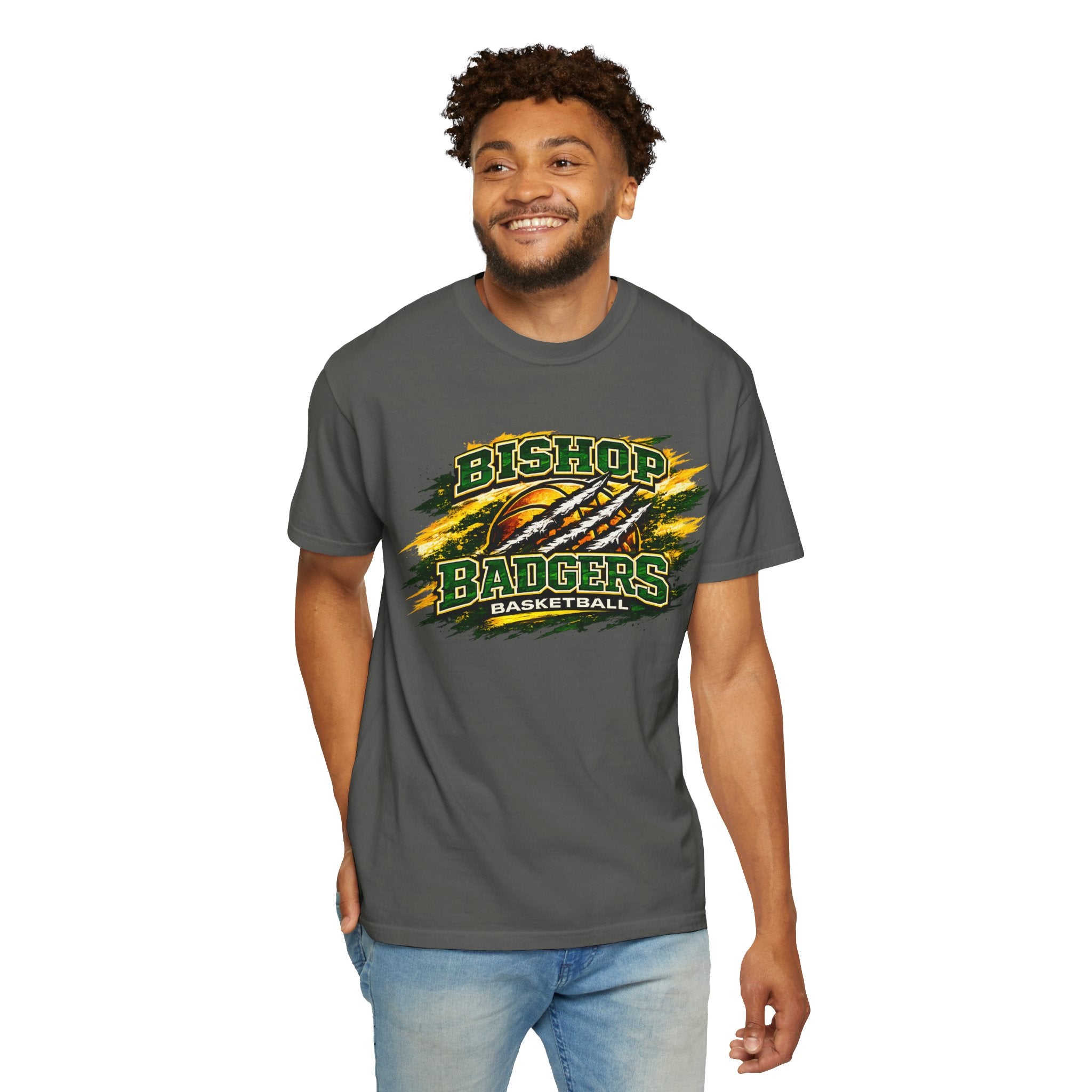 Bishop Badgers Basketball T-Shirt – Vintage Team Graphic