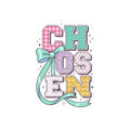 Chosen Sticker | Christian faith decal, playful colorful scripture style
