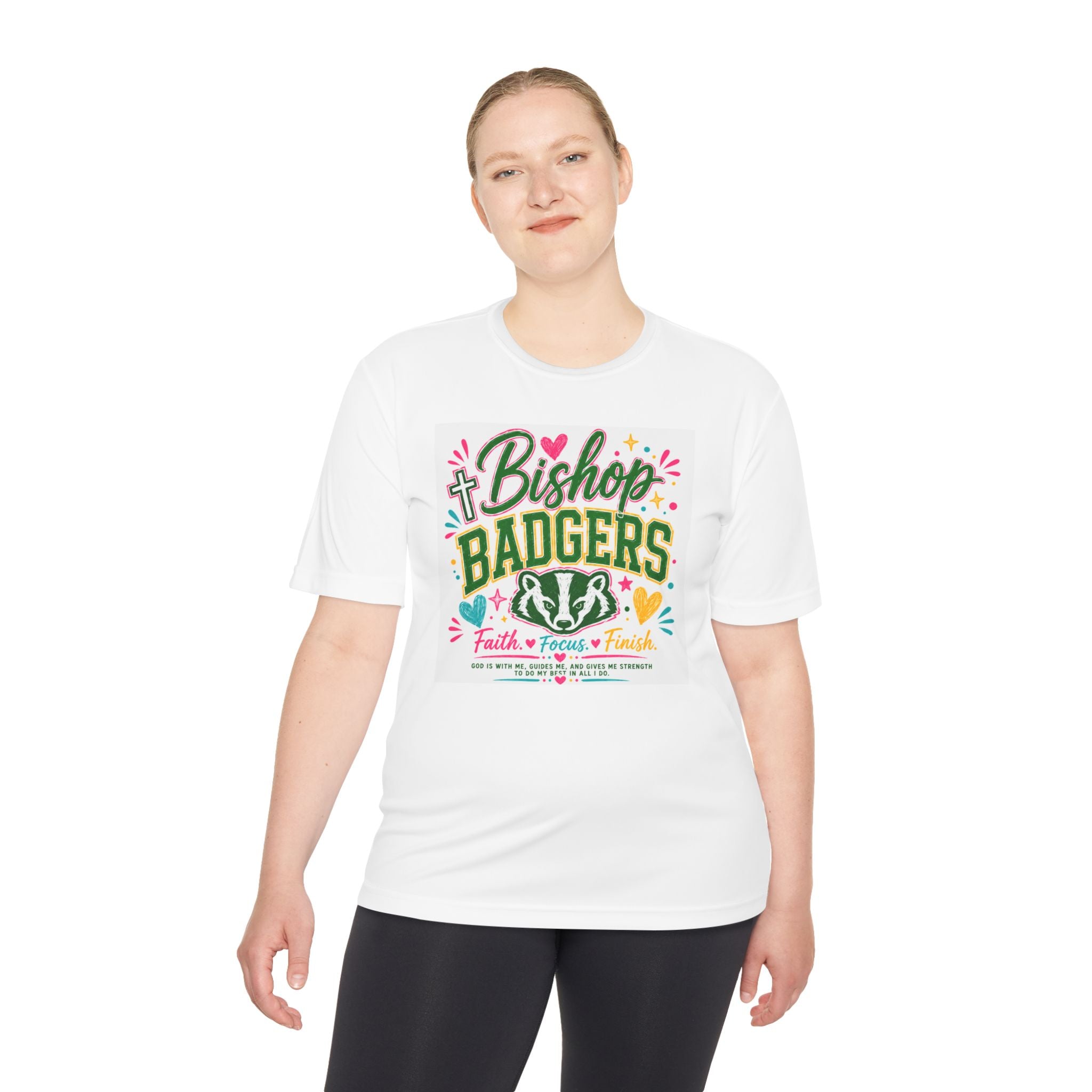 Bishop Badgers Athletic Tee — Faith, Pride & Spirit Moisture‑Wicking Shirt