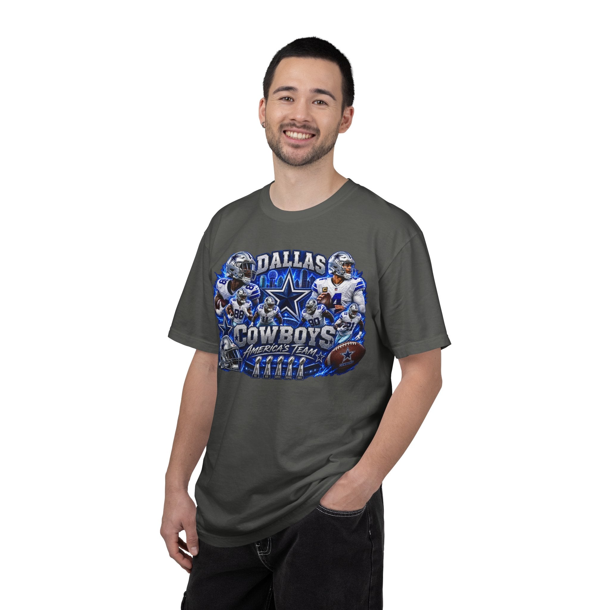 Dallas Cowboys Football T-Shirt — Team Logo & Players Graphic