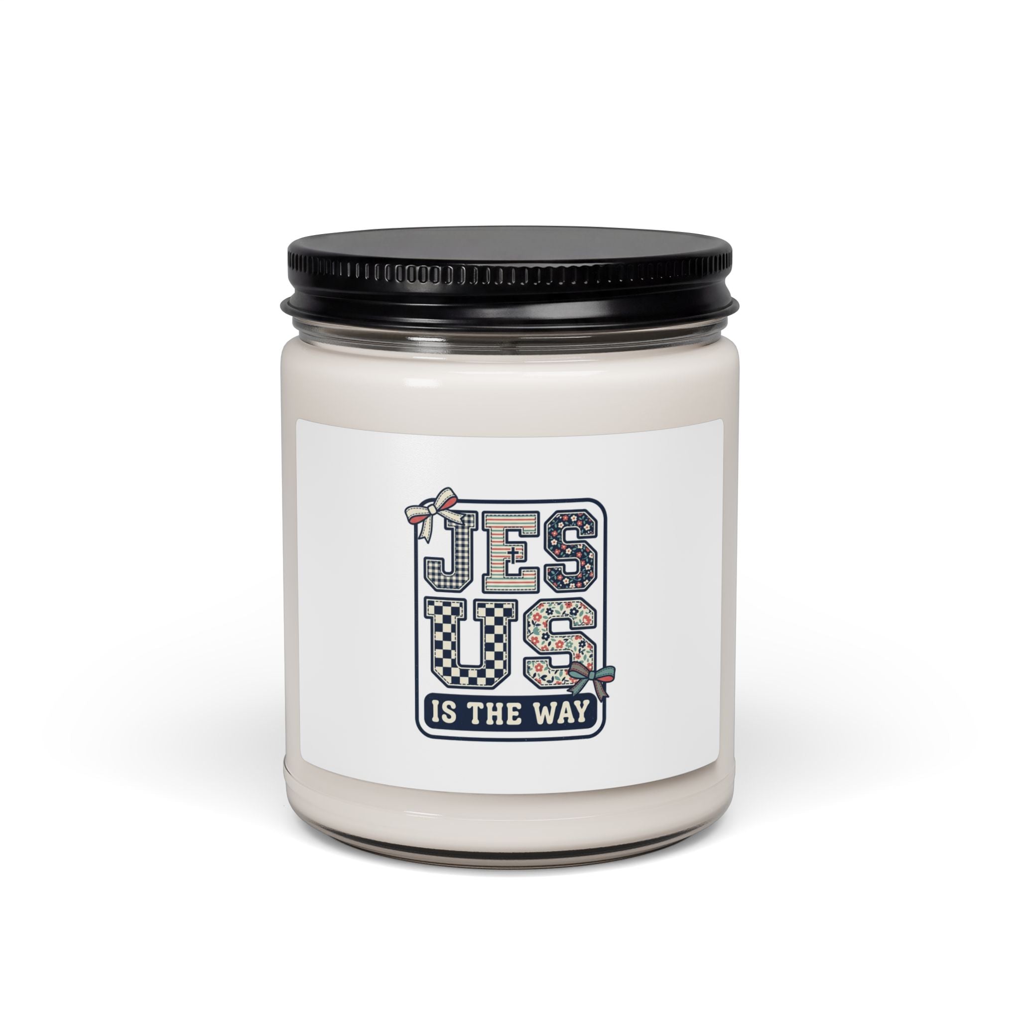 Jesus Is The Way Candle | Scented Soy 9oz, Colorful Faith Design