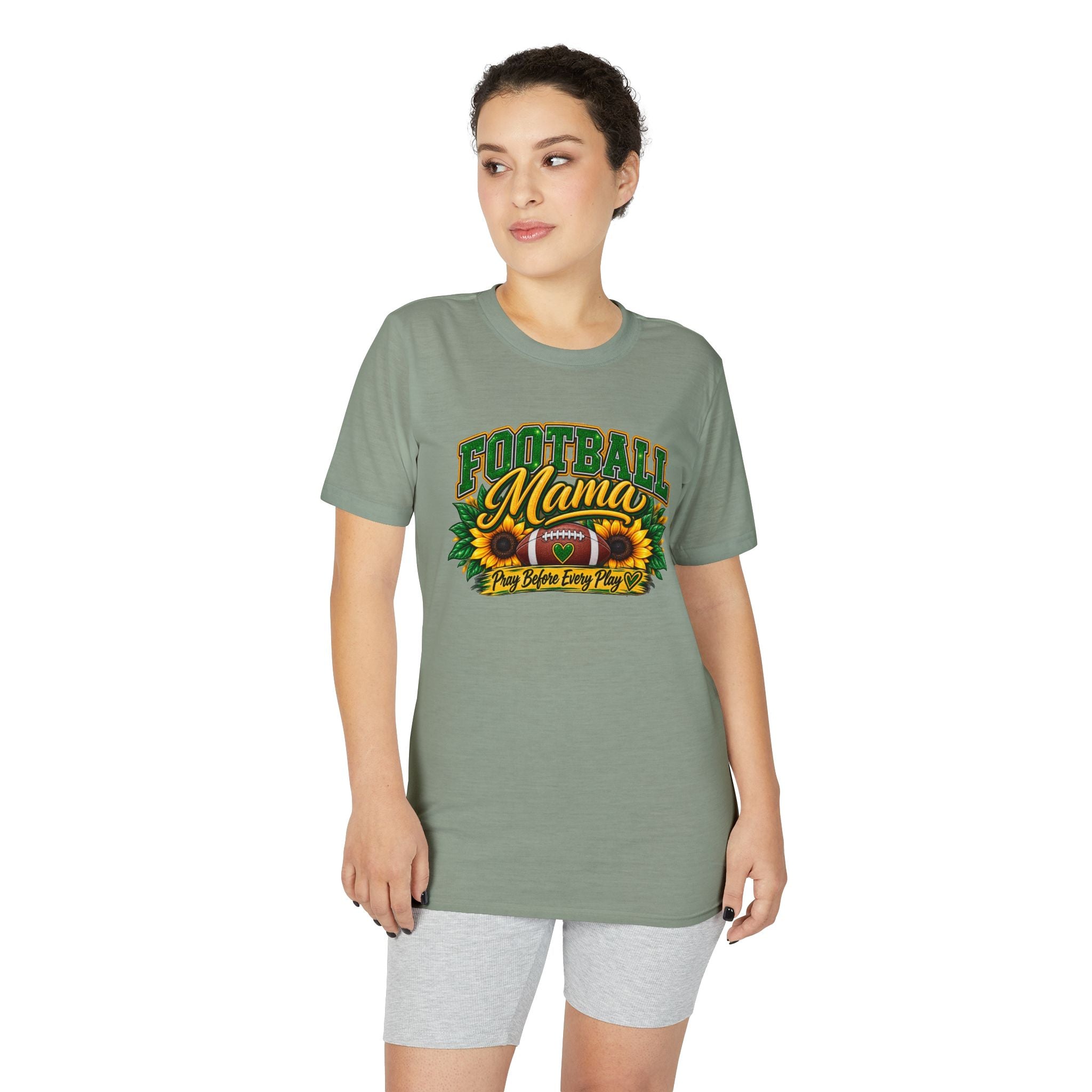 Football Mama T-Shirt — Sunflower Football Mom Tee