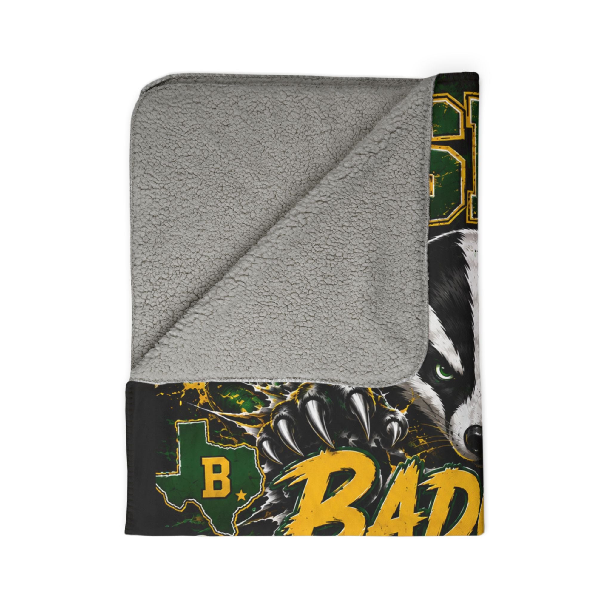 Badgers Sherpa Blanket – Bishop Team Spirit Fleece