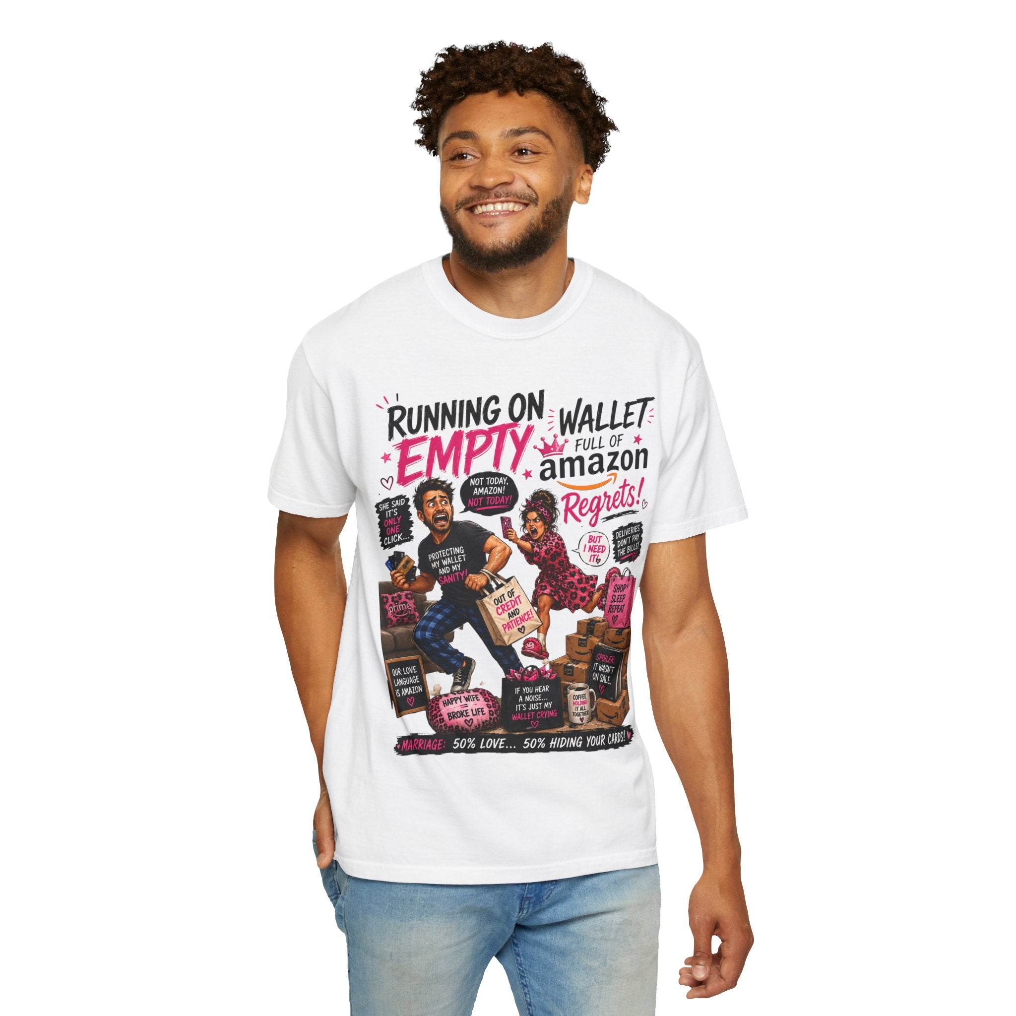 Running on Empty Wallet Amazon Regrets T-Shirt