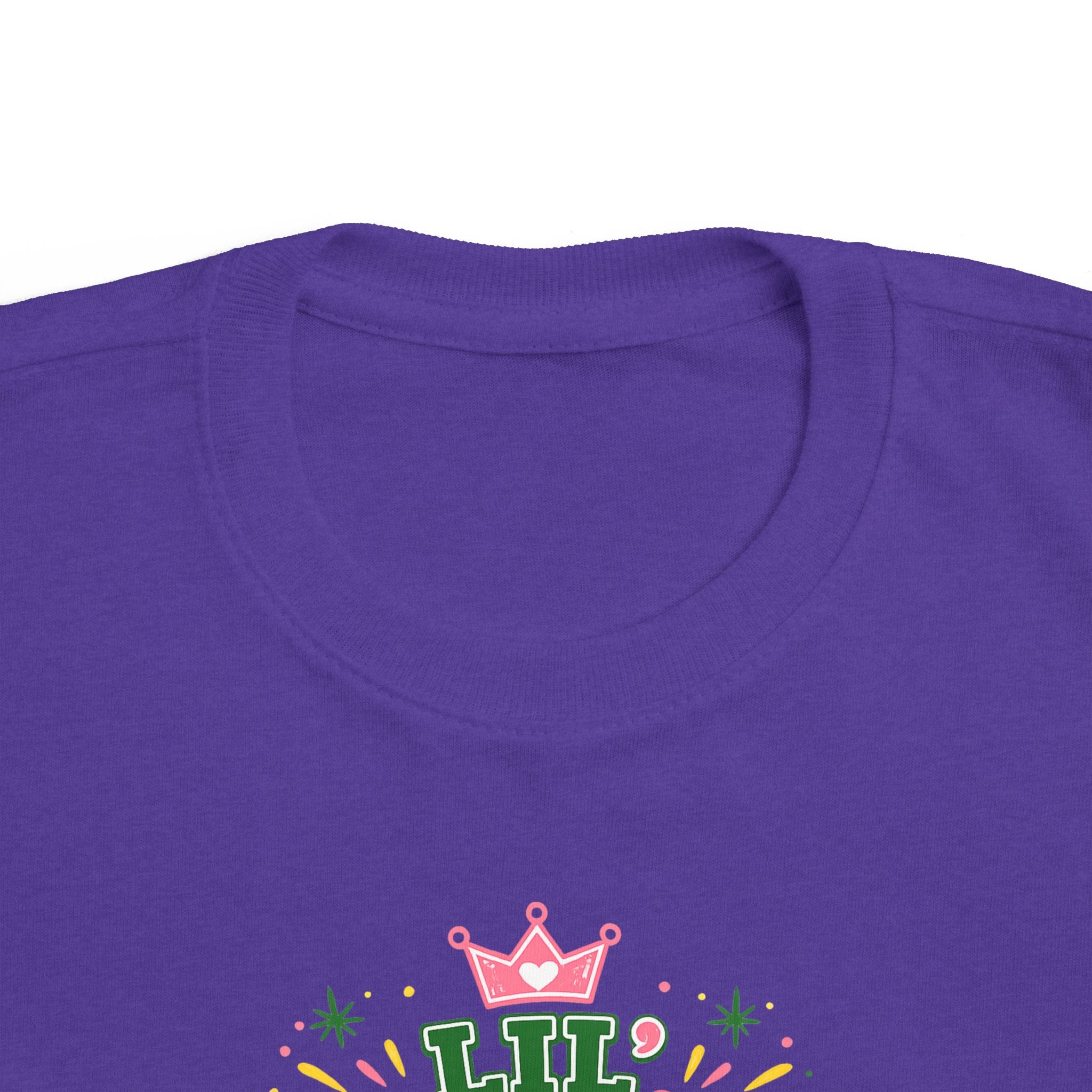 Toddler Tee — 'Lil Mighty Badger' Cute Floral Graphic