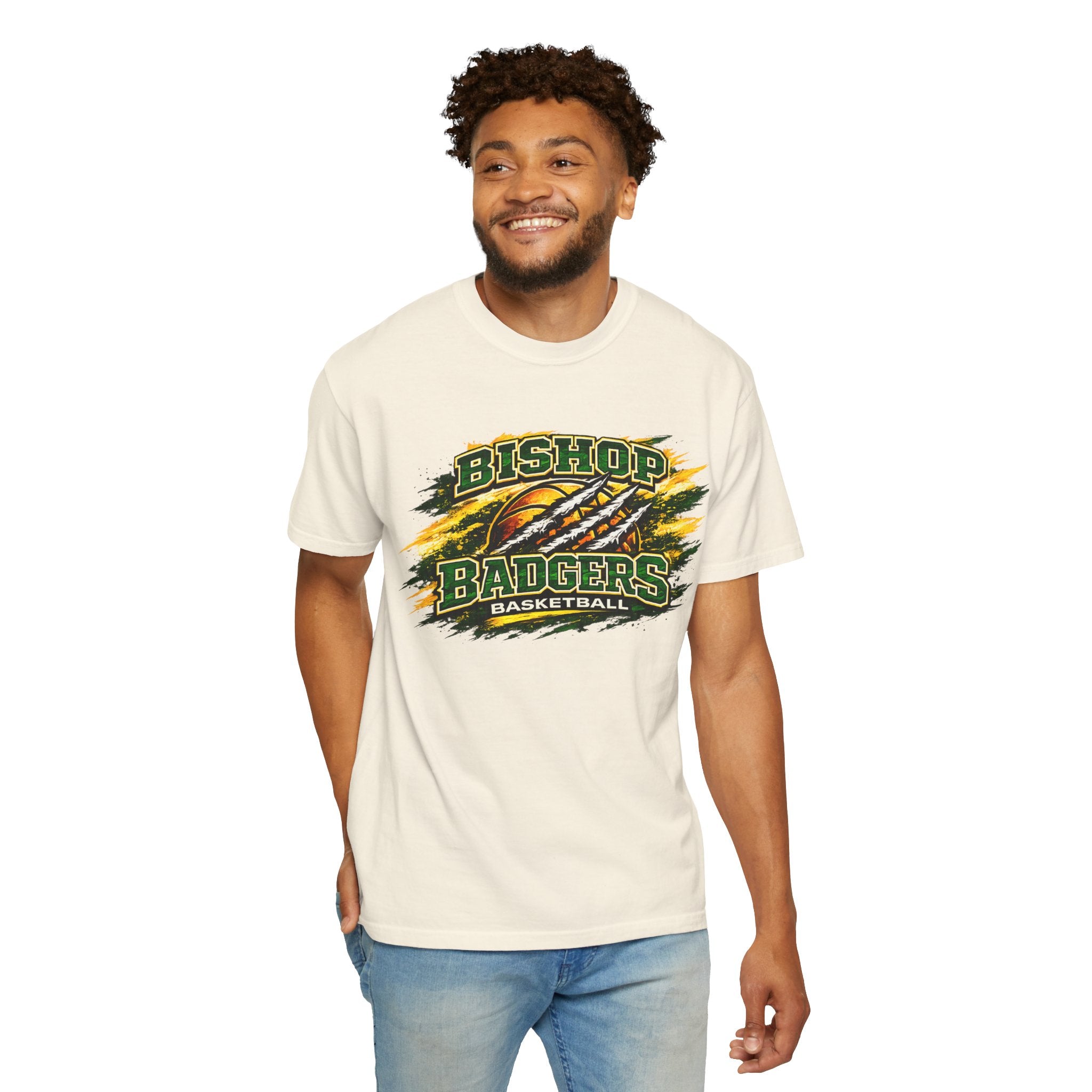 Bishop Badgers Basketball T-Shirt – Vintage Team Graphic