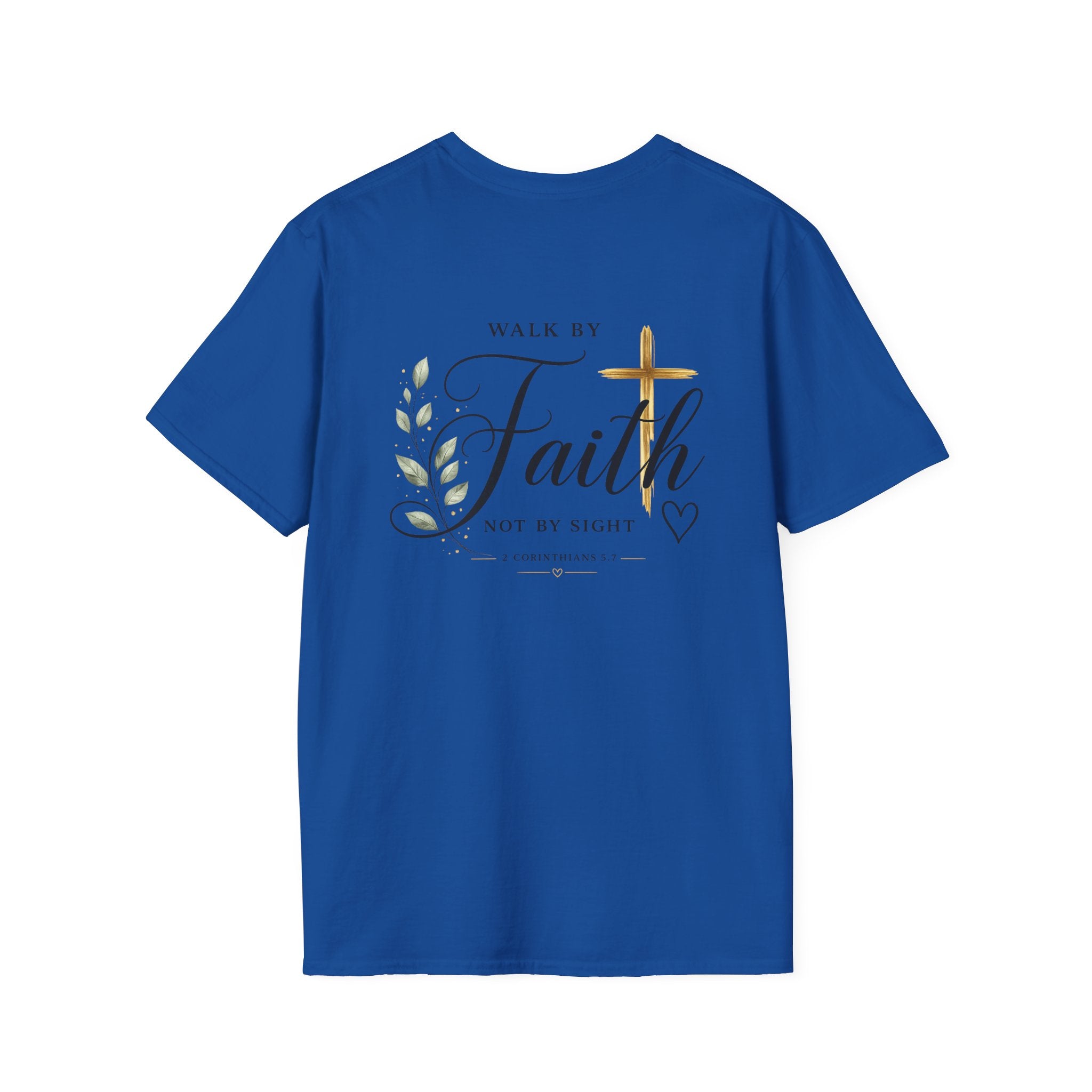 Jesus Minimal Script T-Shirt — Small Chest Faith Tee