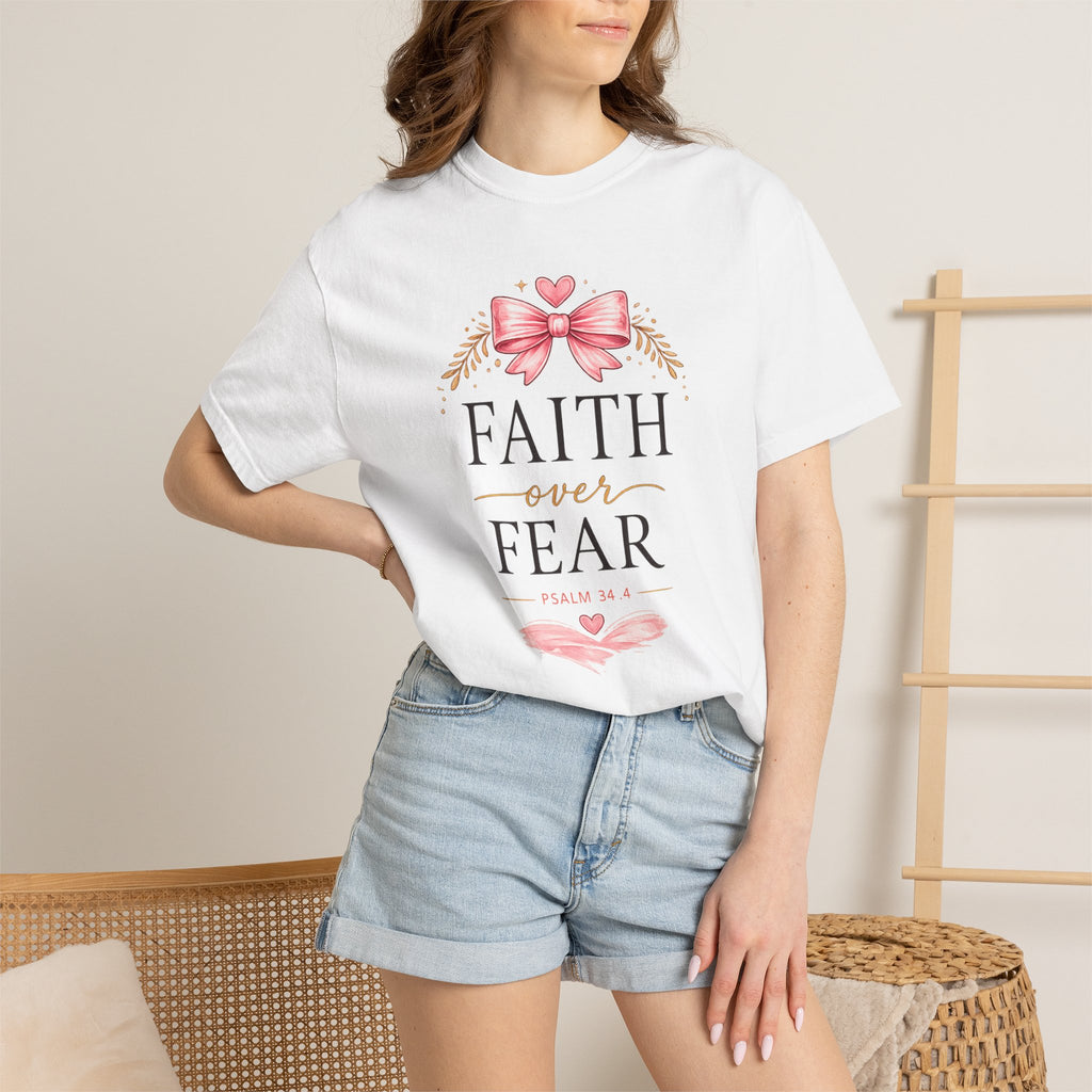 Faith Over Fear T-Shirt — Christian Inspirational Graphic Tee