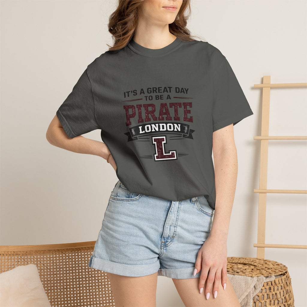 Pirate London T-Shirt — "It's a Great Day to Be a Pirate" Vintage School Spirit Tee