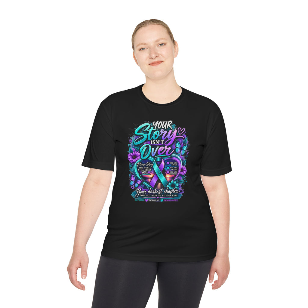 Your Story Isn't Over Awareness Tee — Suicide Prevention Ribbon Support Shirt