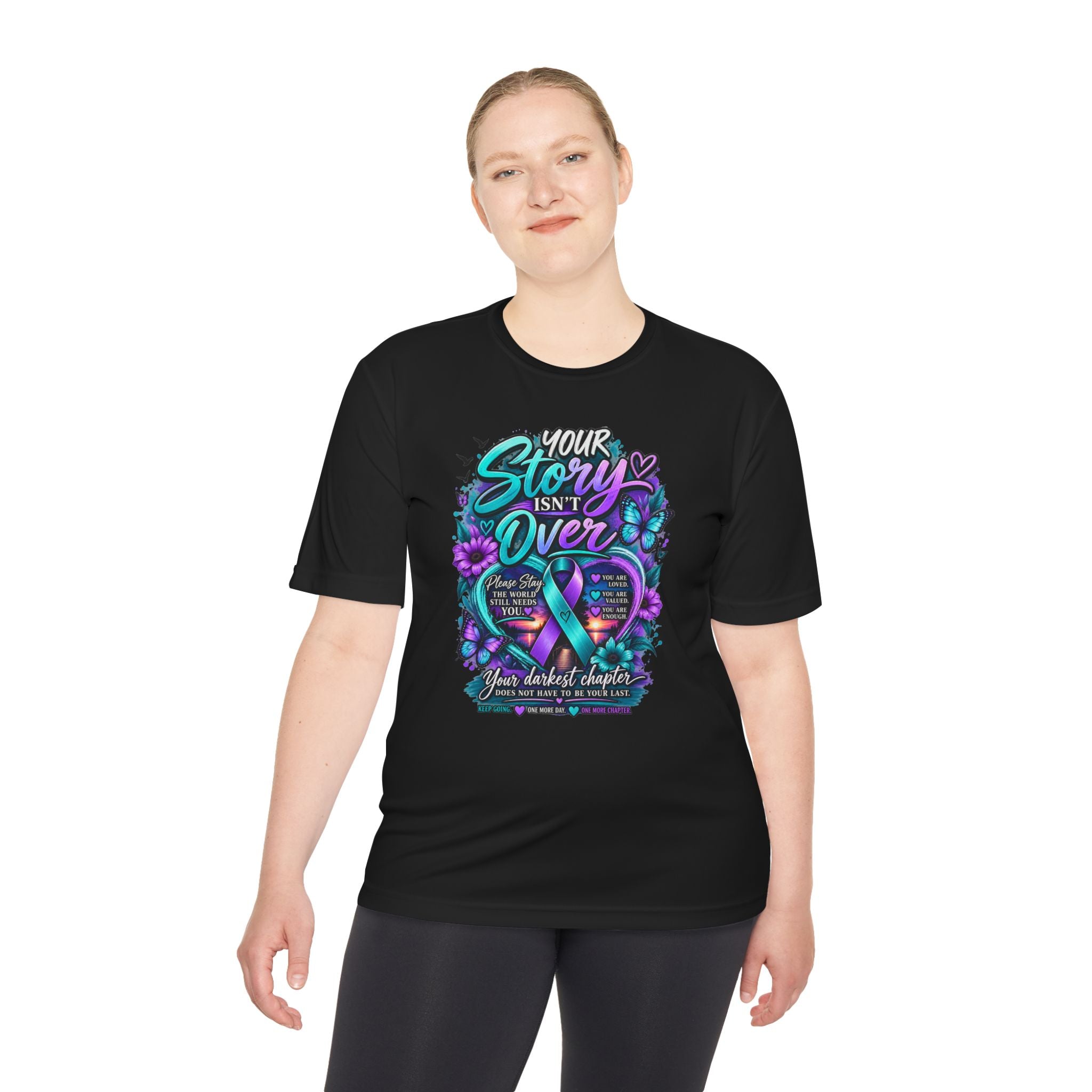 Your Story Isn't Over Awareness Tee — Suicide Prevention Ribbon Support Shirt