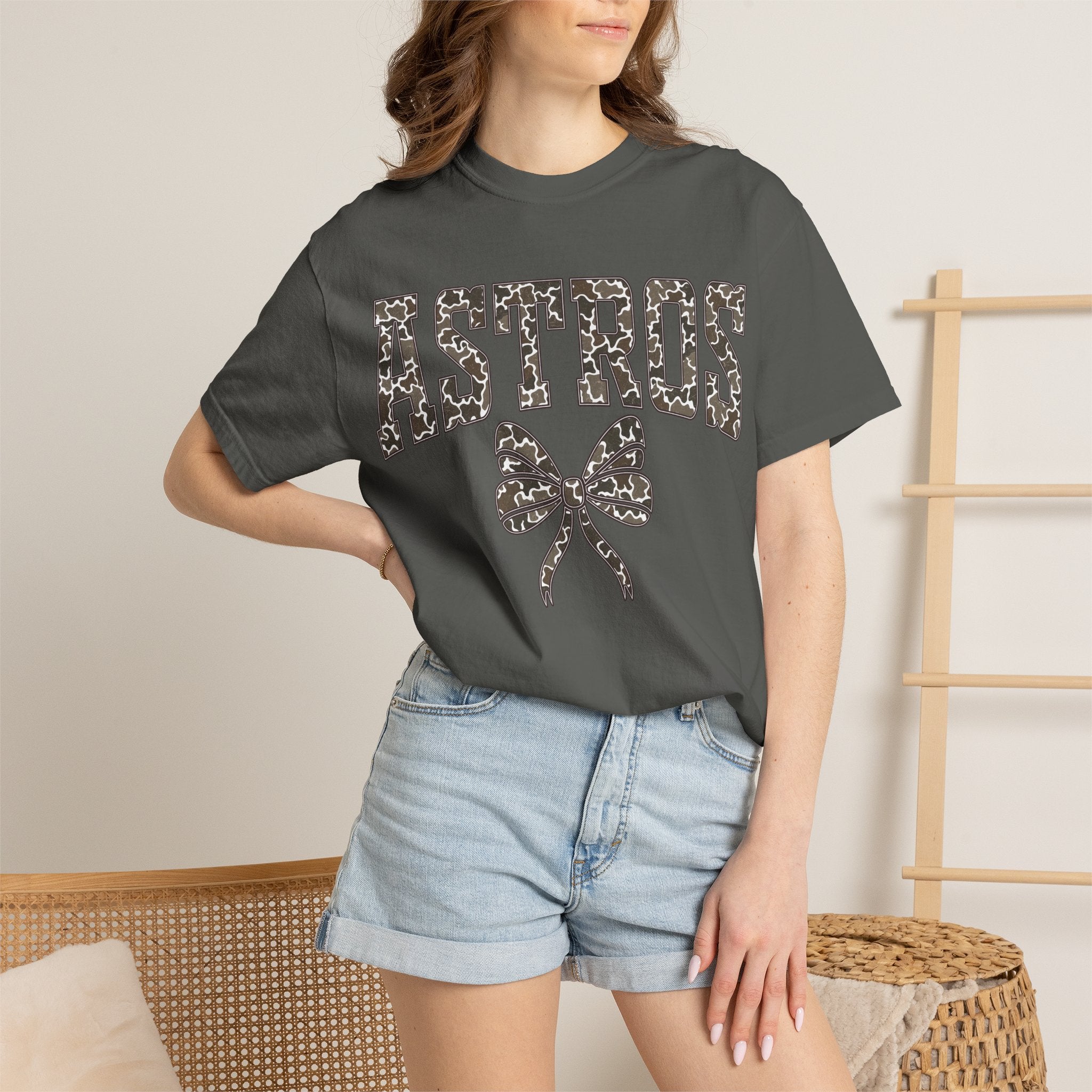Astros Floral Bow T-Shirt