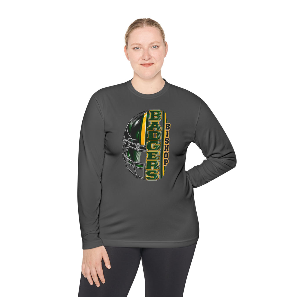 Badgers Bishop Football Helmet Long Sleeve Tee