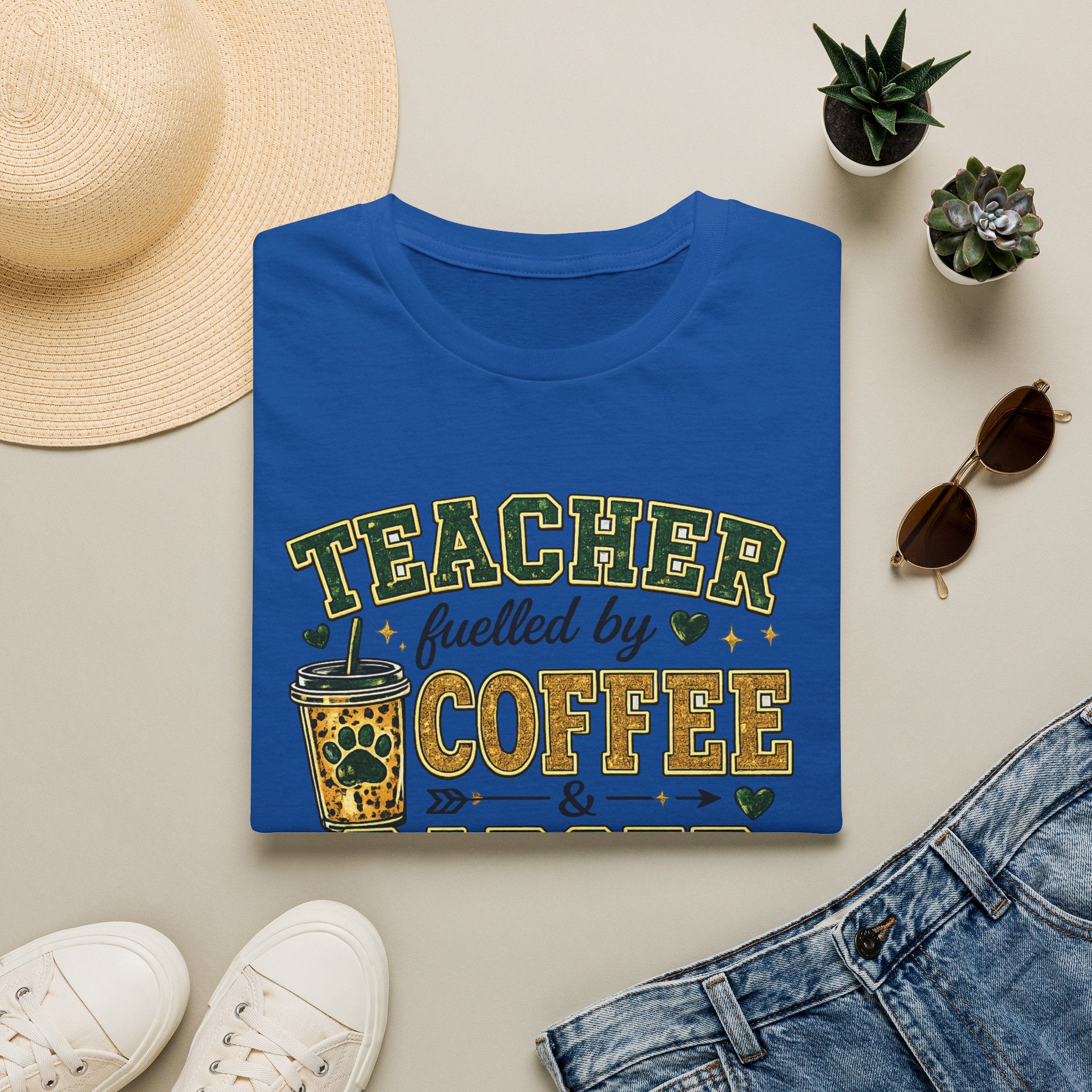 Teacher Fueled by Coffee T‑Shirt