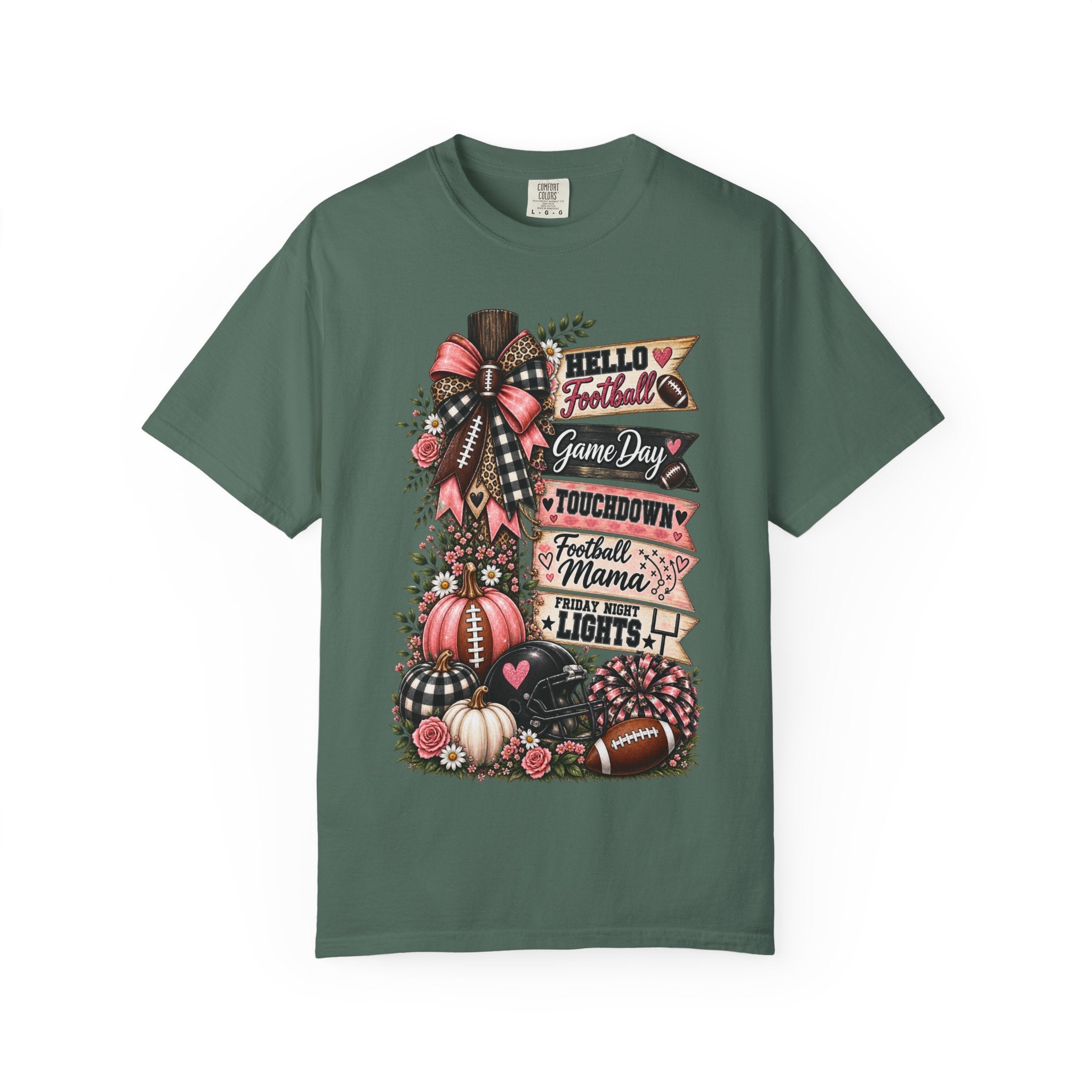 Football Mama Fall T-Shirt – Game Day Touchdown Pumpkins Design