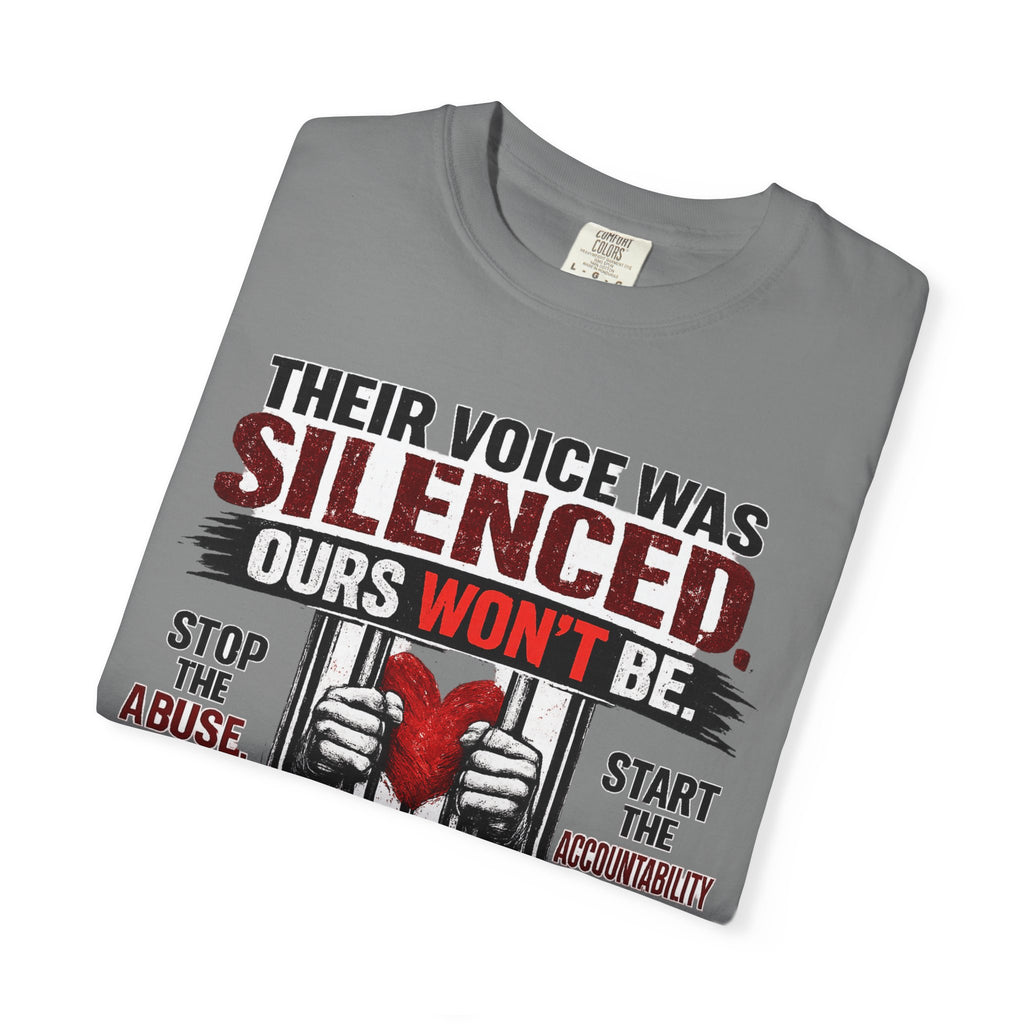 Their Voice Was Silenced T-Shirt — Justice for Animals Advocacy Tee