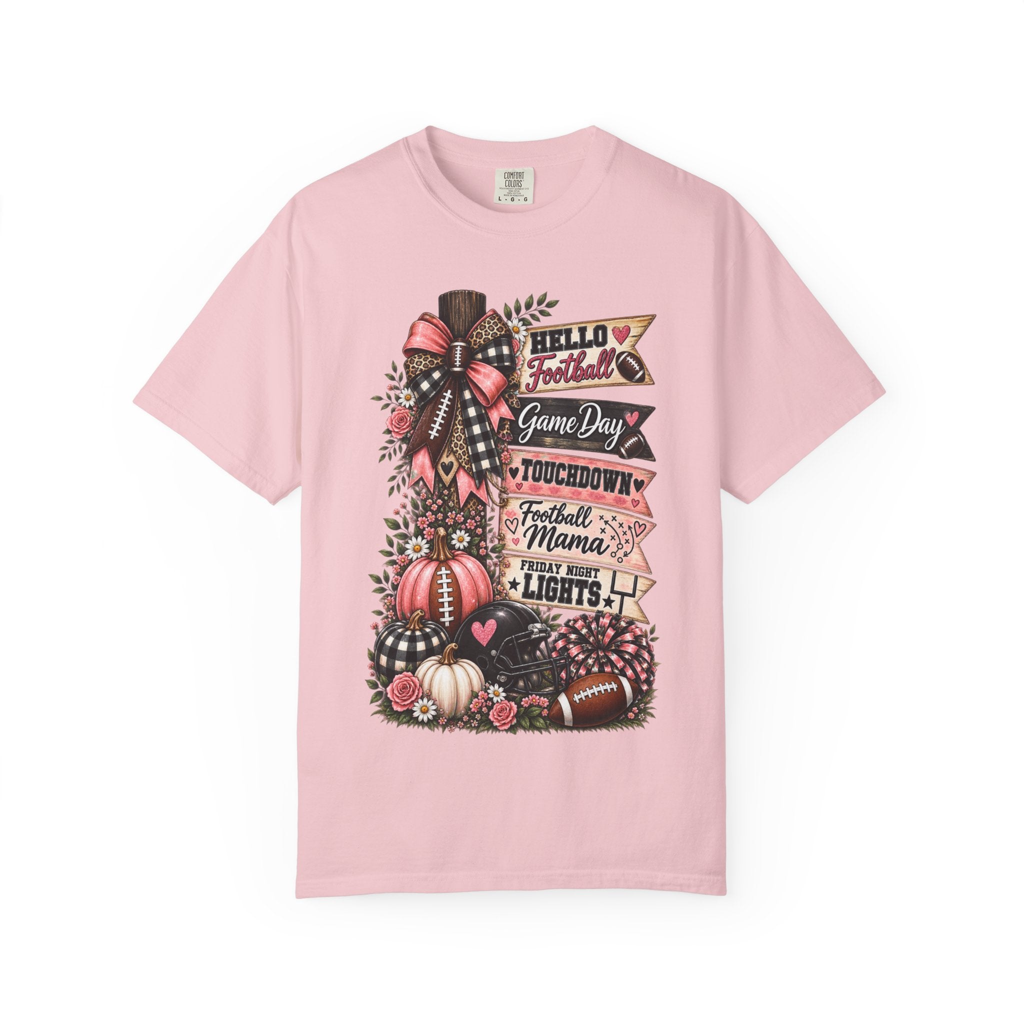 Football Mama Fall T-Shirt – Game Day Touchdown Pumpkins Design