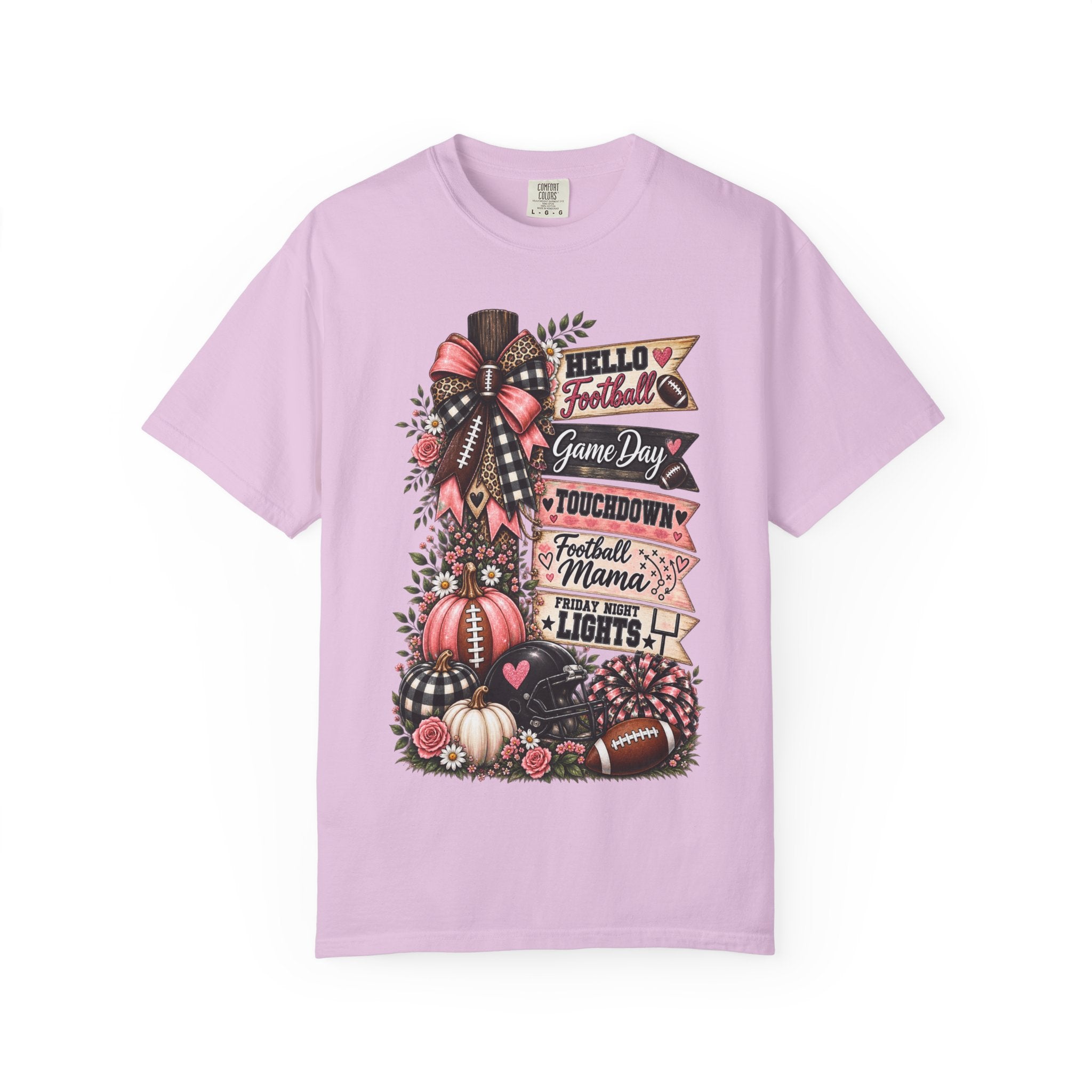 Football Mama Fall T-Shirt – Game Day Touchdown Pumpkins Design
