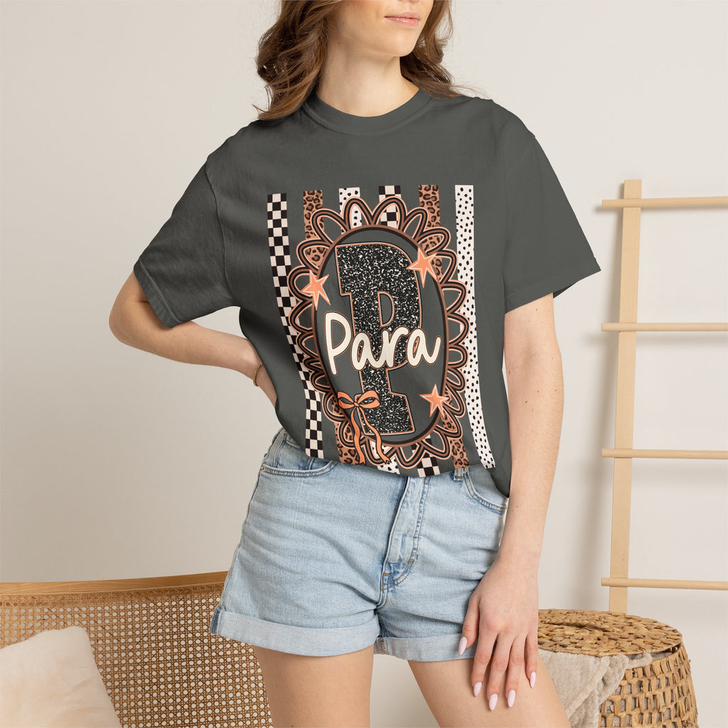 1st Birthday T-Shirt — "1 Para" Leopard Floral Celebration Tee