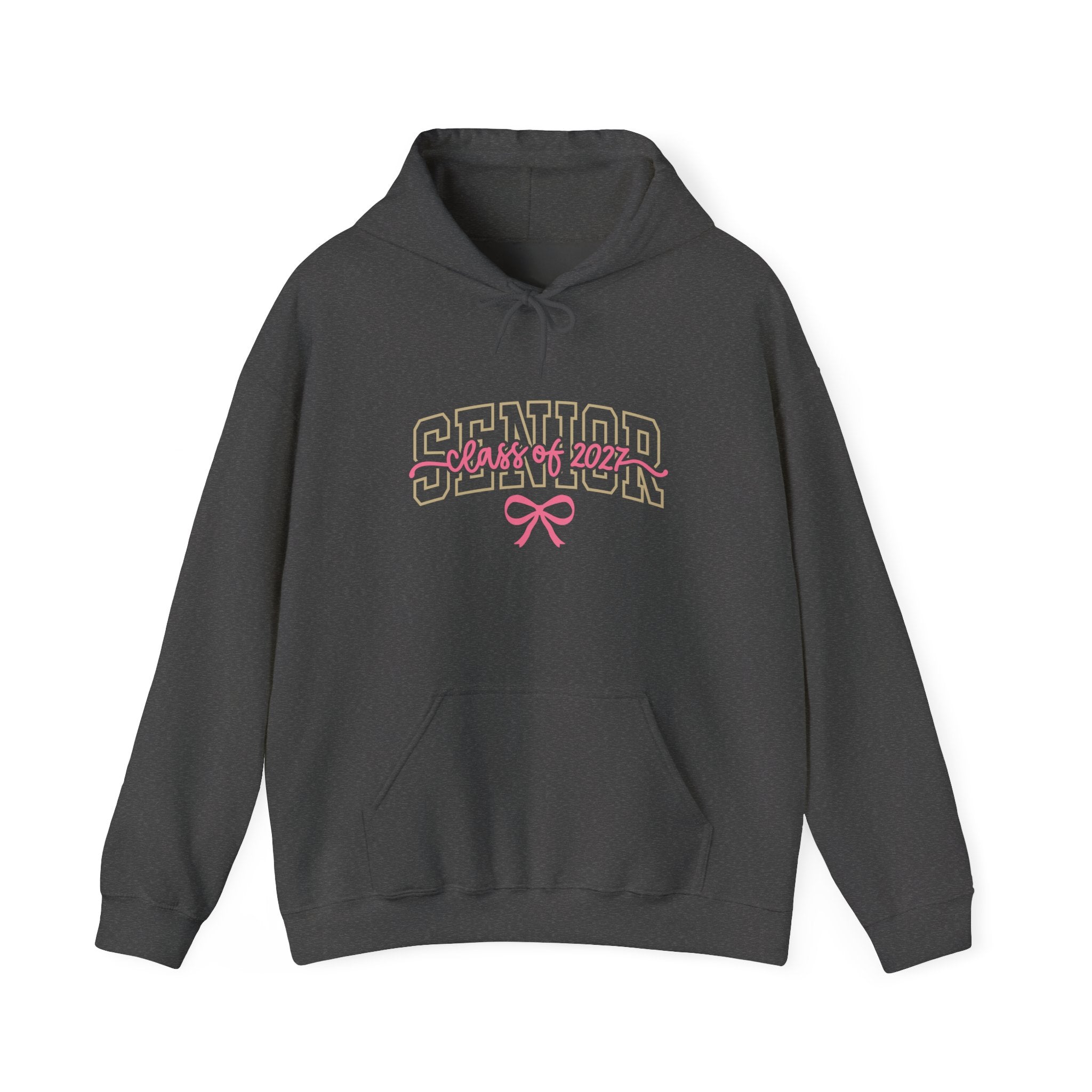 Class of 2027 Hoodie - Pink Ribbon Senior Graduation Sweatshirt