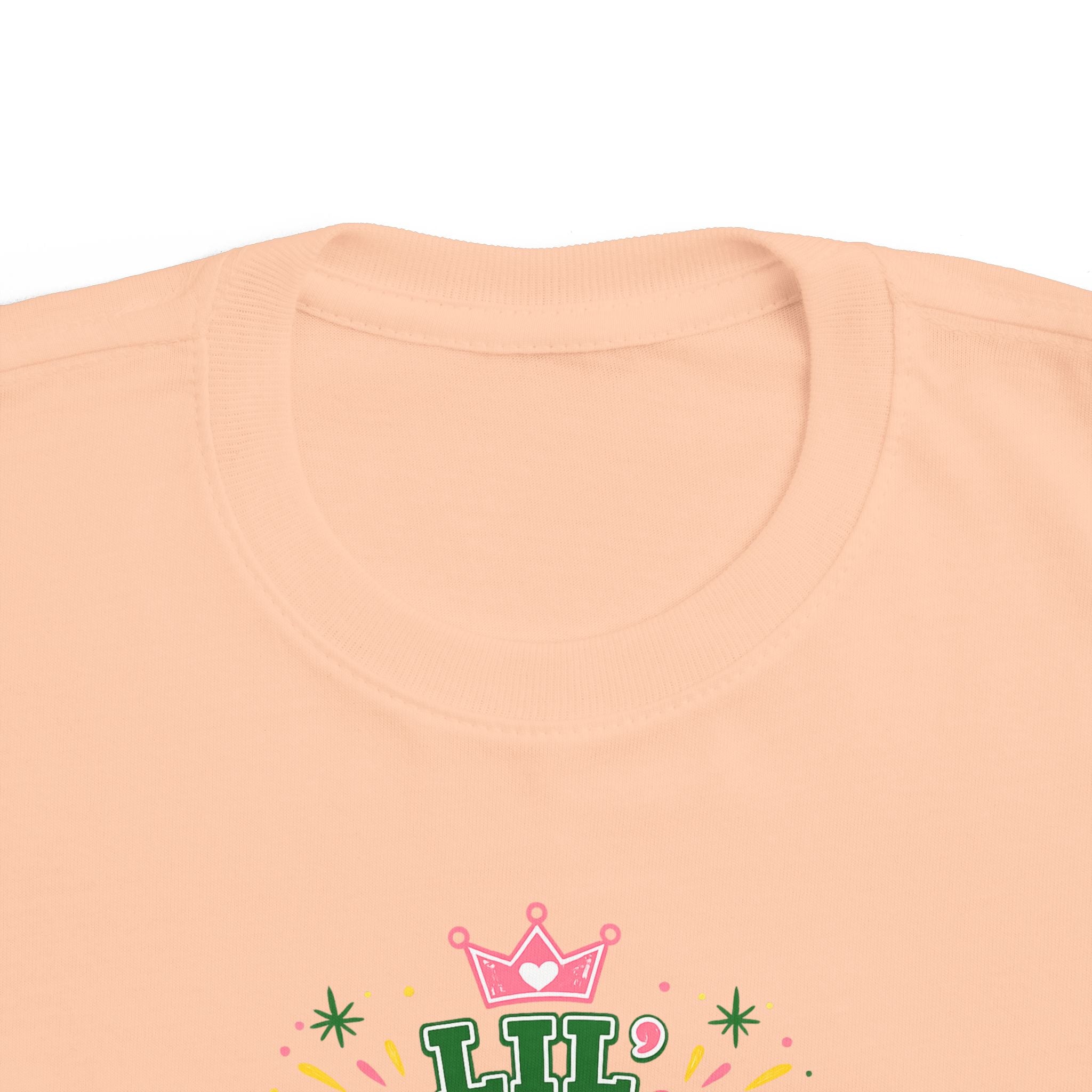 Toddler Tee — 'Lil Mighty Badger' Cute Floral Graphic