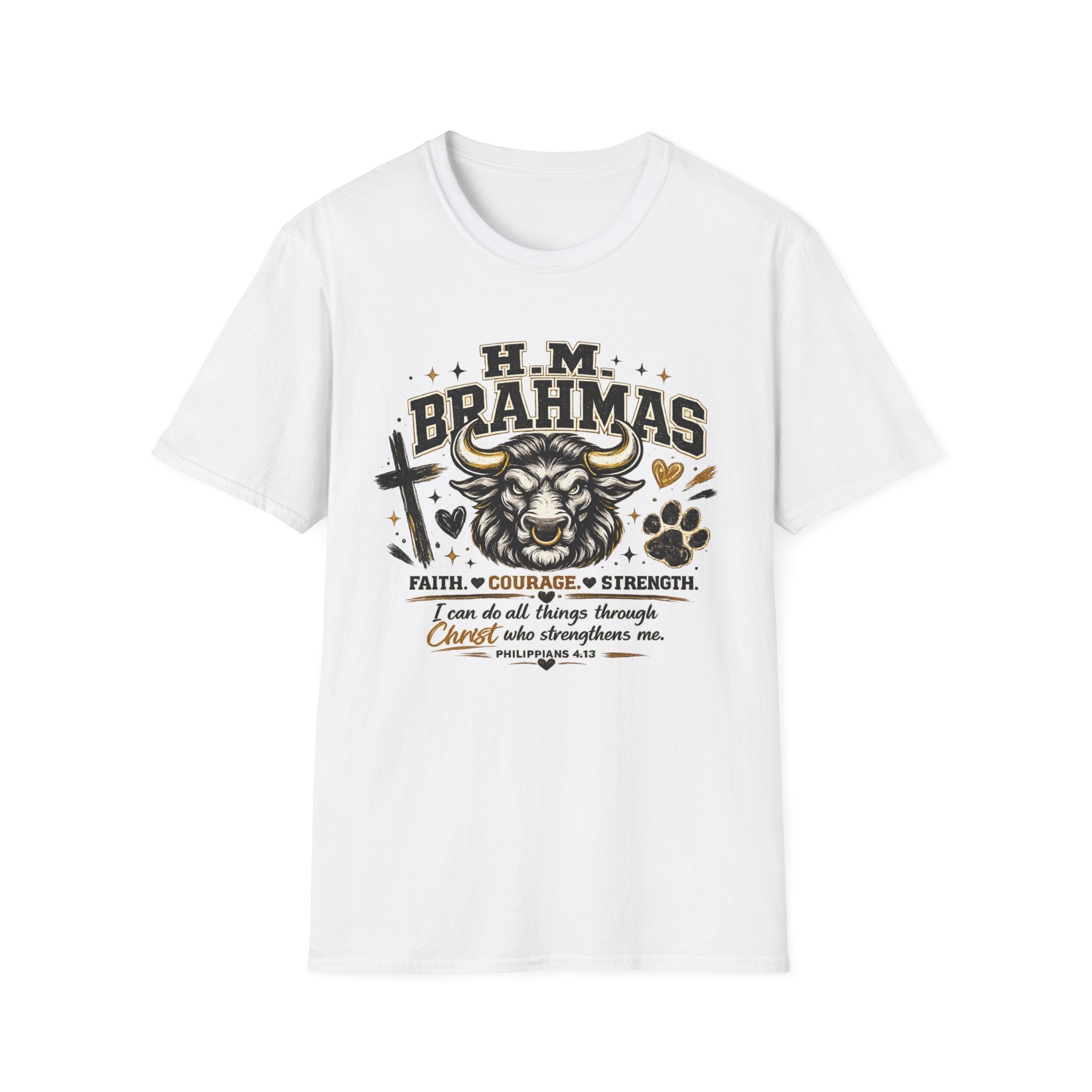 Brahmas Bull T-Shirt — H.M. Brahmas Inspirational Graphic Tee