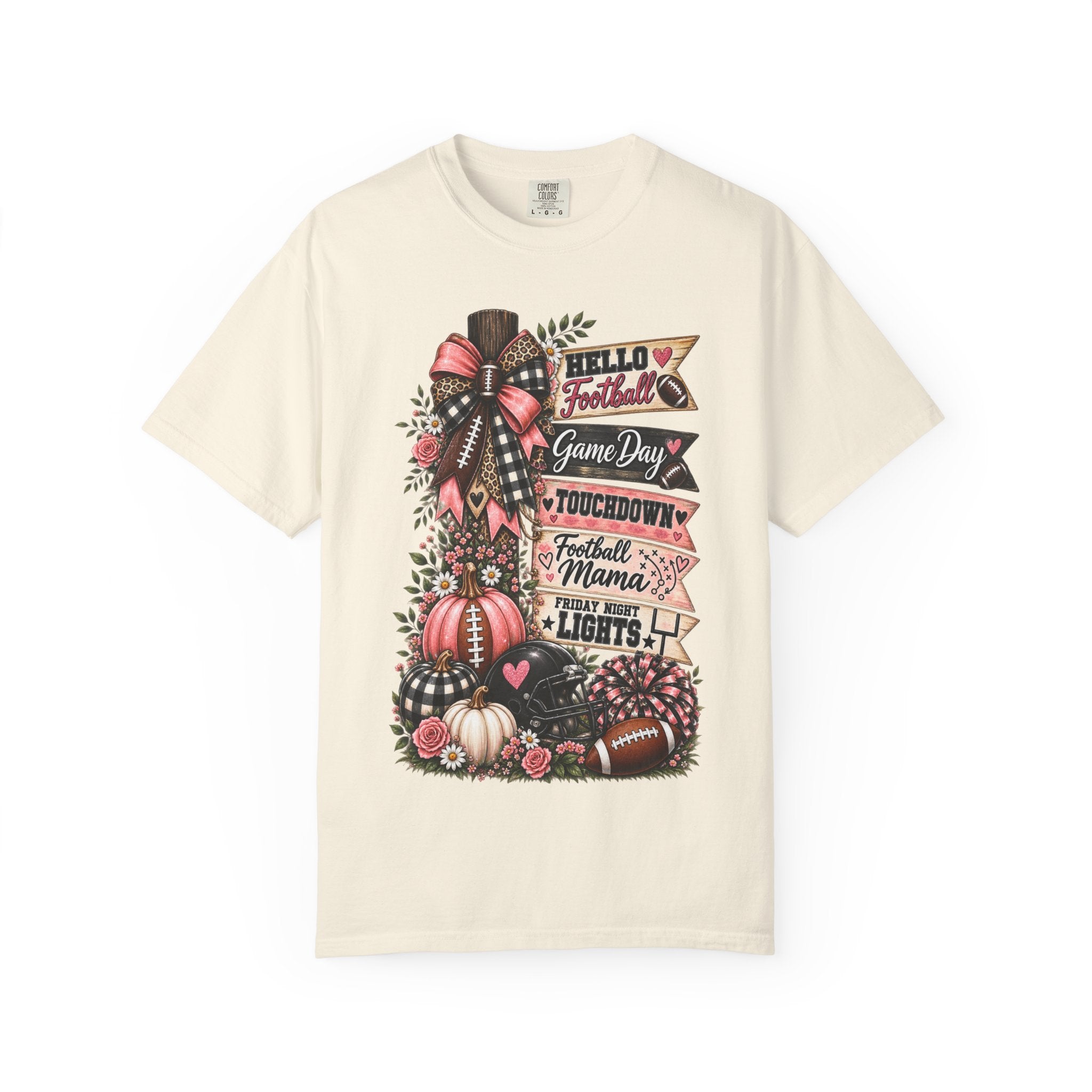 Football Mama Fall T-Shirt – Game Day Touchdown Pumpkins Design