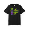 Halloween Coffee T-Shirt — "A Brew A Day Keeps The Witch Away" Graphic Tee
