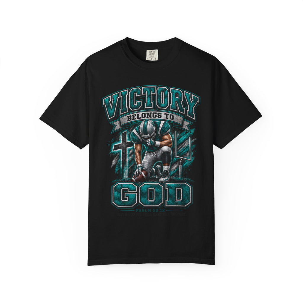 Victory Belongs to God T-Shirt — Christian Faith Graphic Tee (Psalm 60:12)