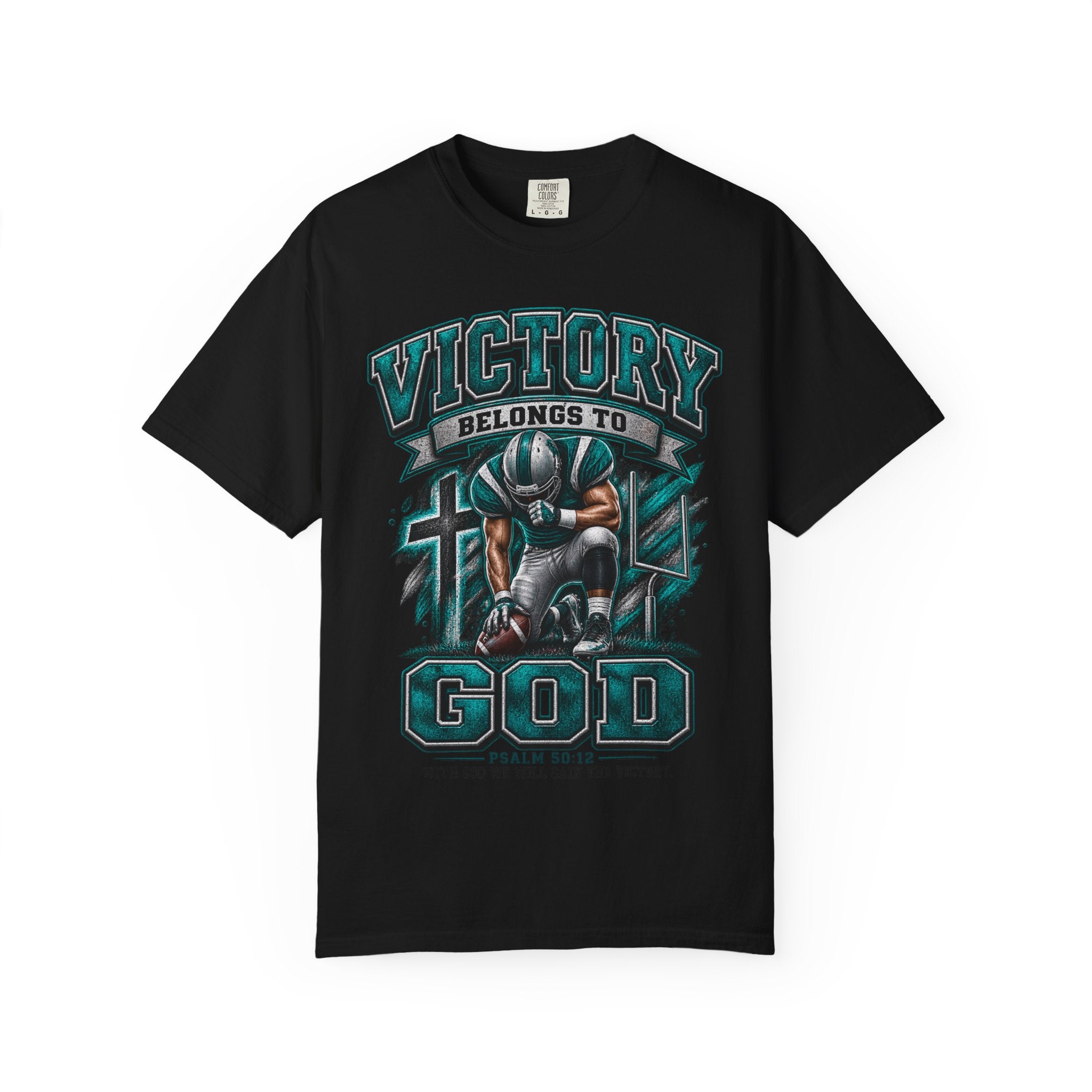 Victory Belongs to God T-Shirt — Christian Faith Graphic Tee (Psalm 60:12)