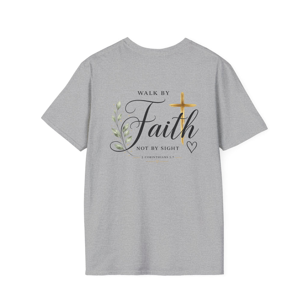 Jesus Minimal Script T-Shirt — Small Chest Faith Tee
