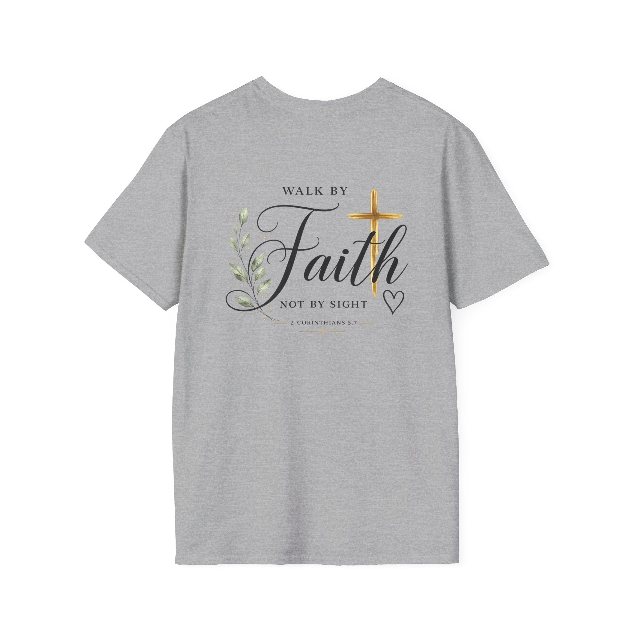 Jesus Minimal Script T-Shirt — Small Chest Faith Tee