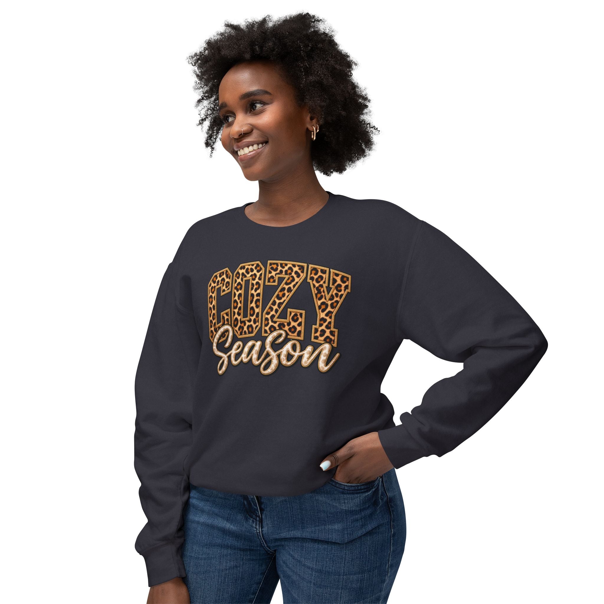 Cozy Season Leopard Crewneck Sweatshirt