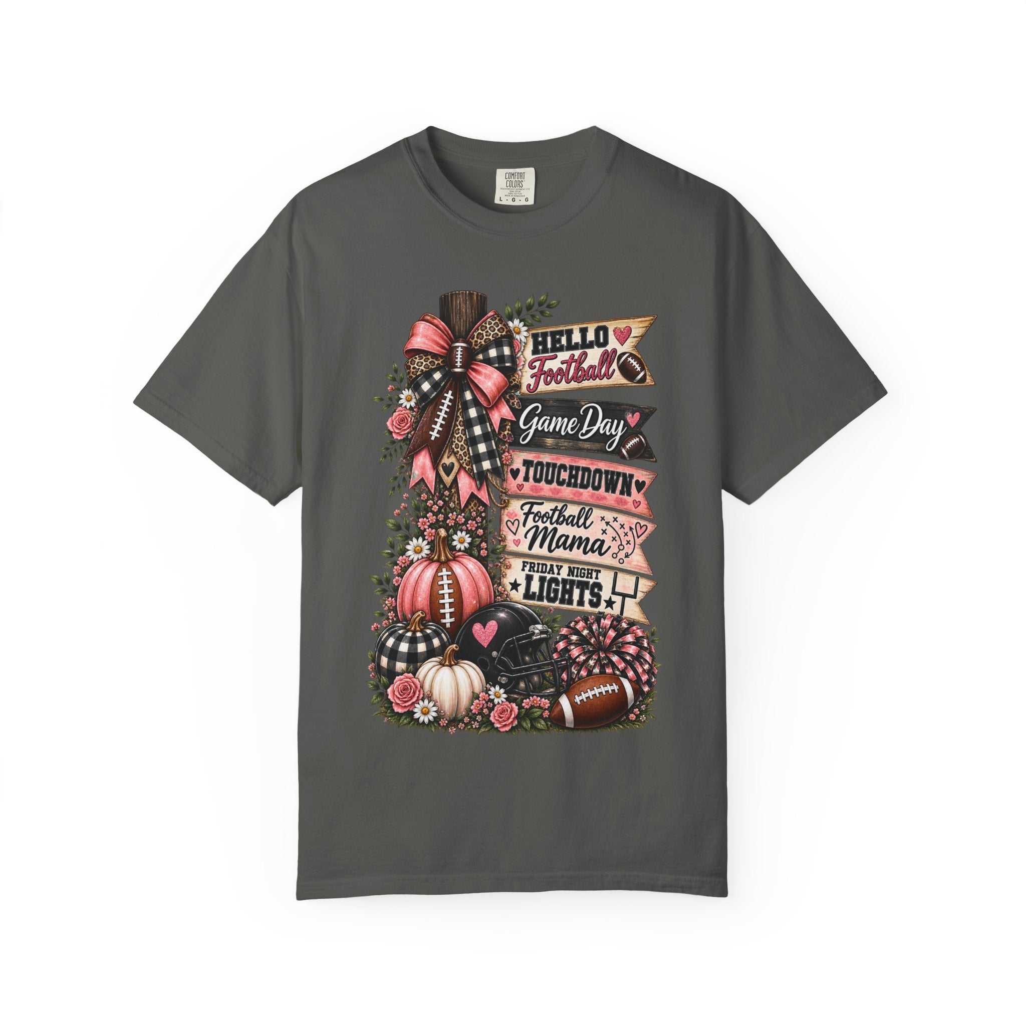 Football Mama Fall T-Shirt – Game Day Touchdown Pumpkins Design