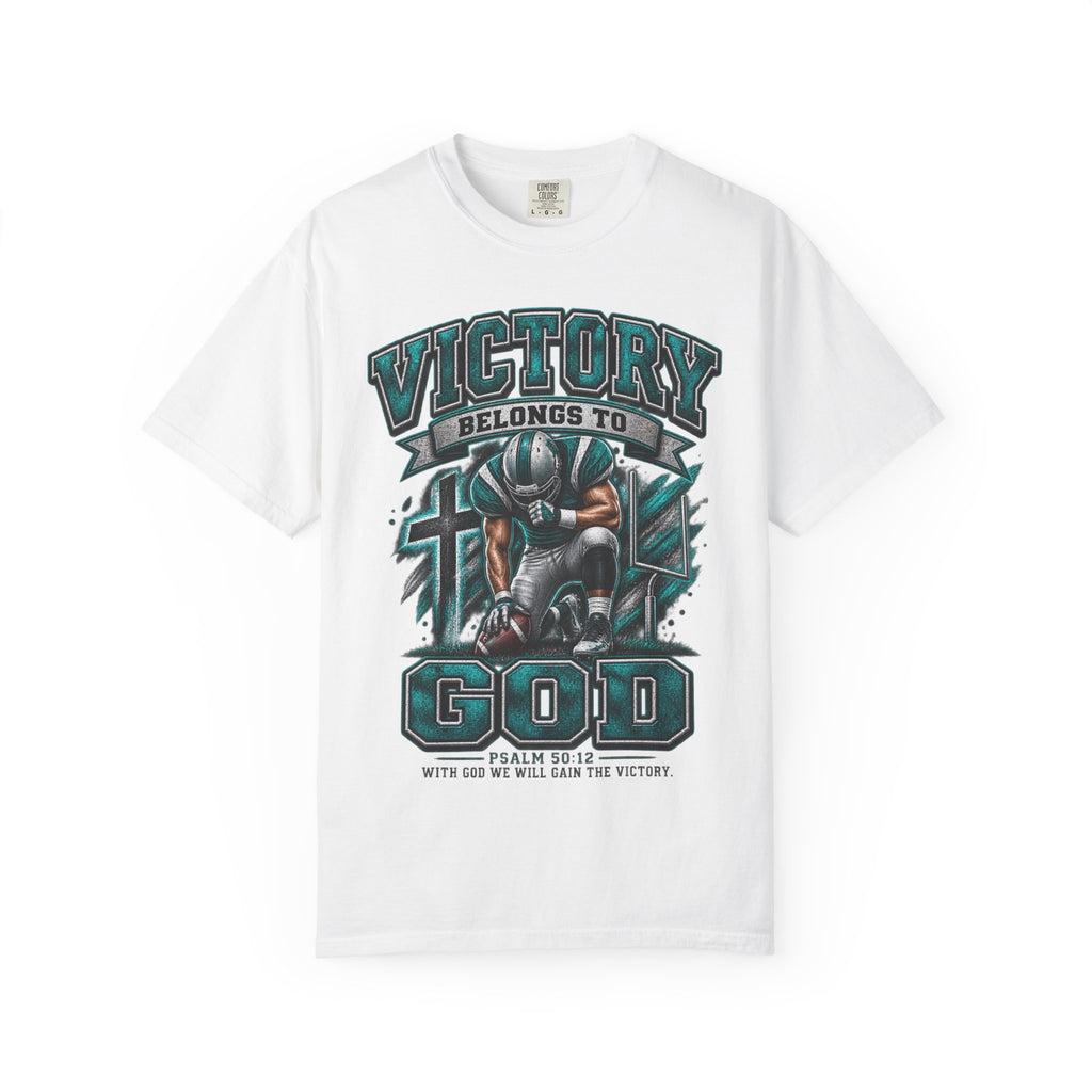 Victory Belongs to God T-Shirt — Christian Faith Graphic Tee (Psalm 60:12)