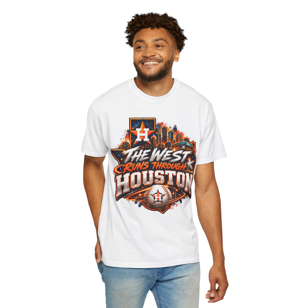 Houston Astros “The West Runs Through Houston” Baseball T-Shirt