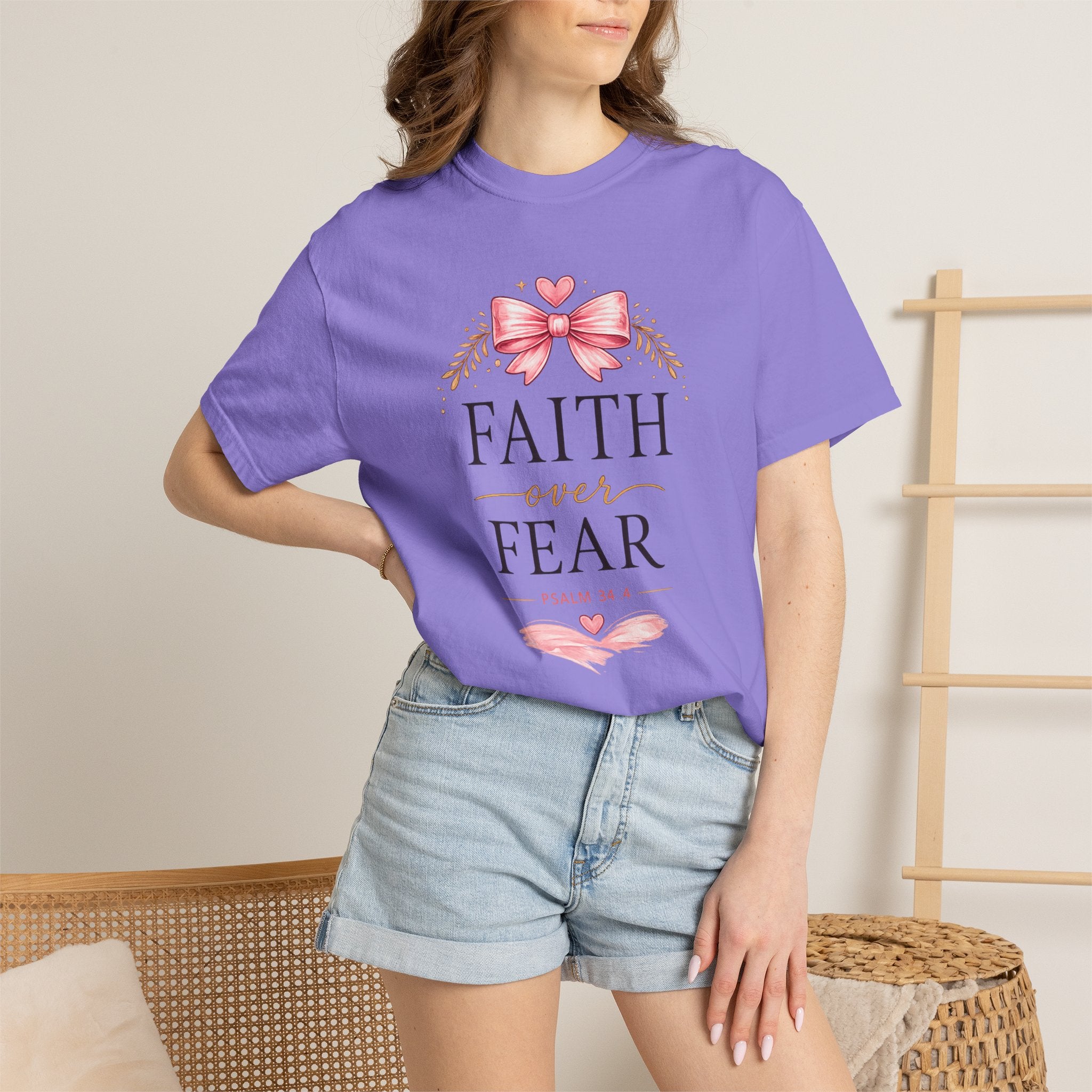 Faith Over Fear T-Shirt — Christian Inspirational Graphic Tee
