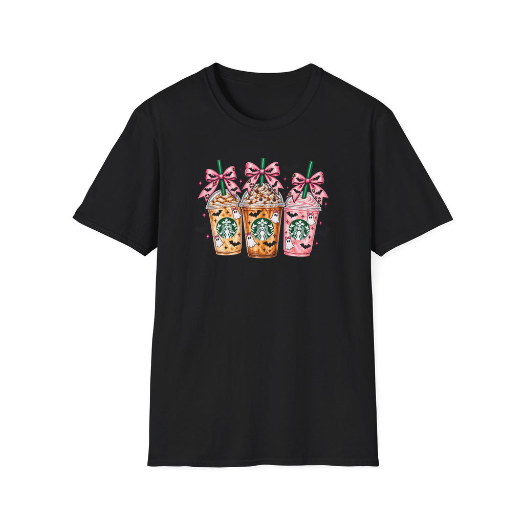 Halloween Starbucks Frappuccino Tee — Cute Pumpkin & Witch Drink Graphic T-Shirt
