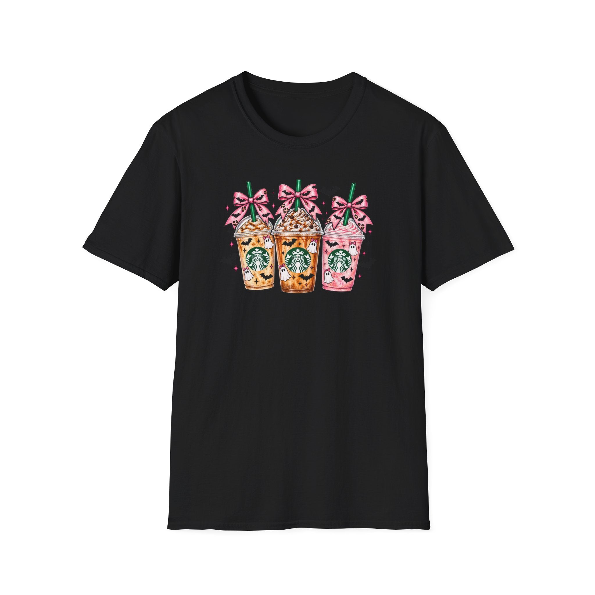 Halloween Starbucks Frappuccino Tee — Cute Pumpkin & Witch Drink Graphic T-Shirt