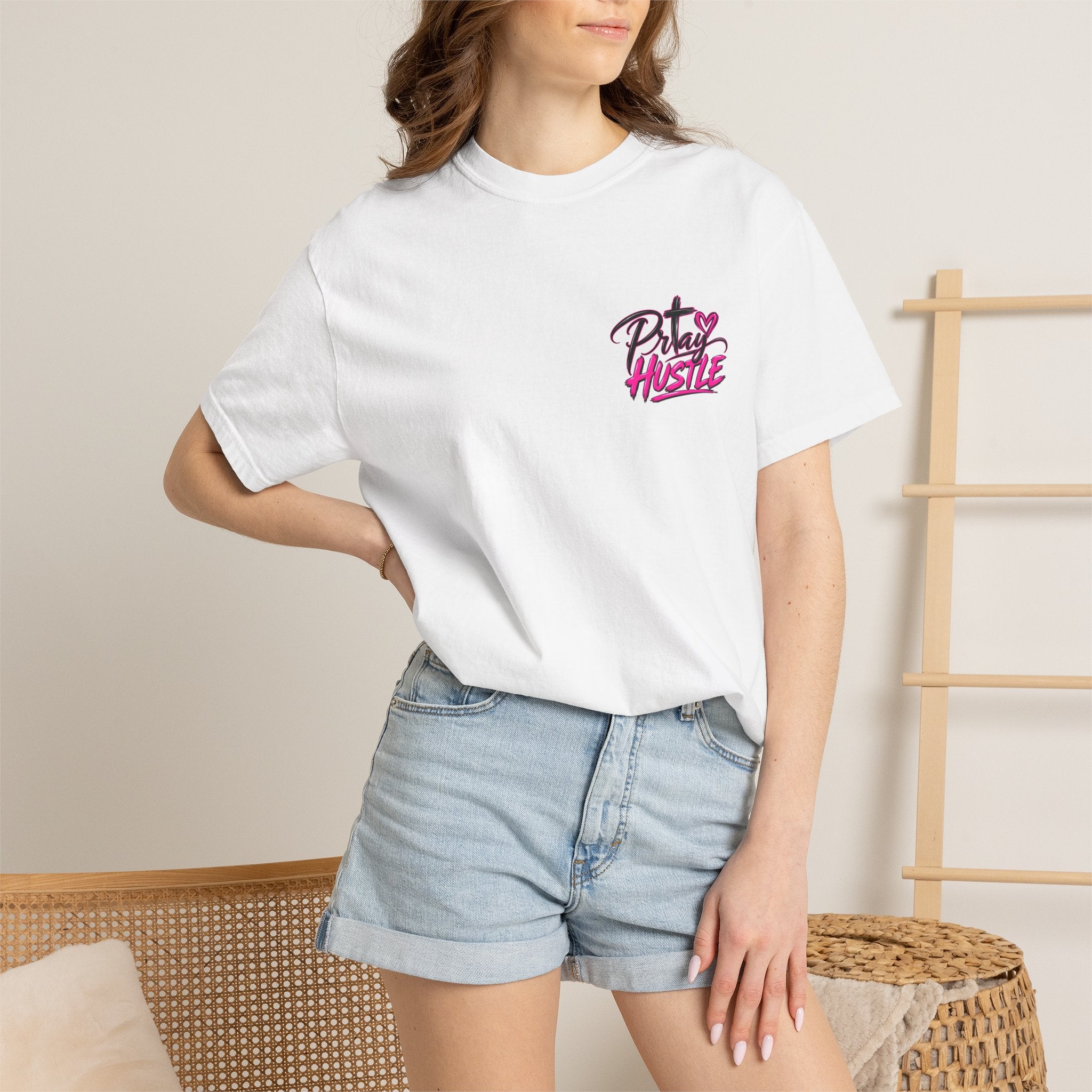 Pretty Facey Graphic T-Shirt — "Pretty Hustle" Feminine Streetwear Tee