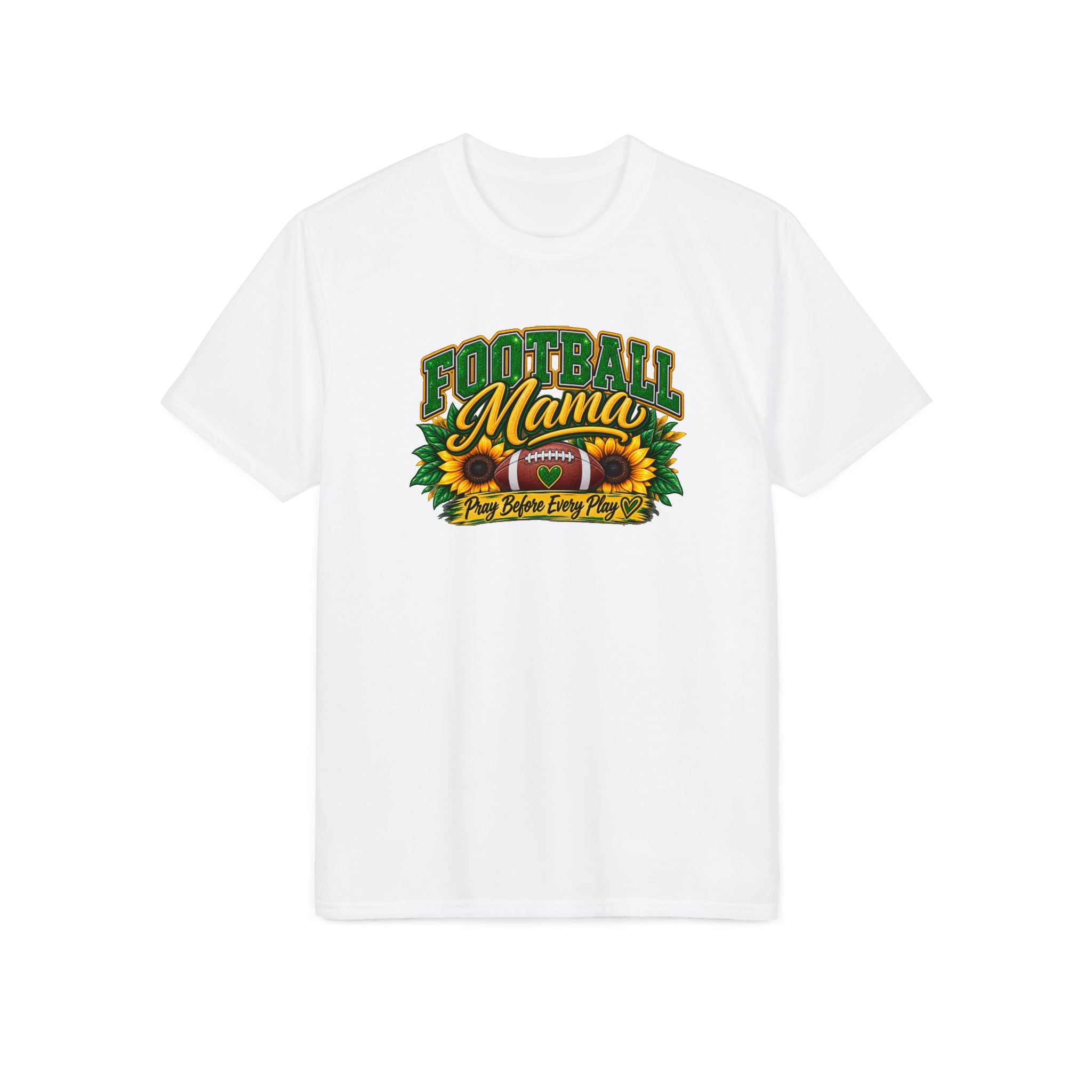 Football Mama T-Shirt — Sunflower Football Mom Tee