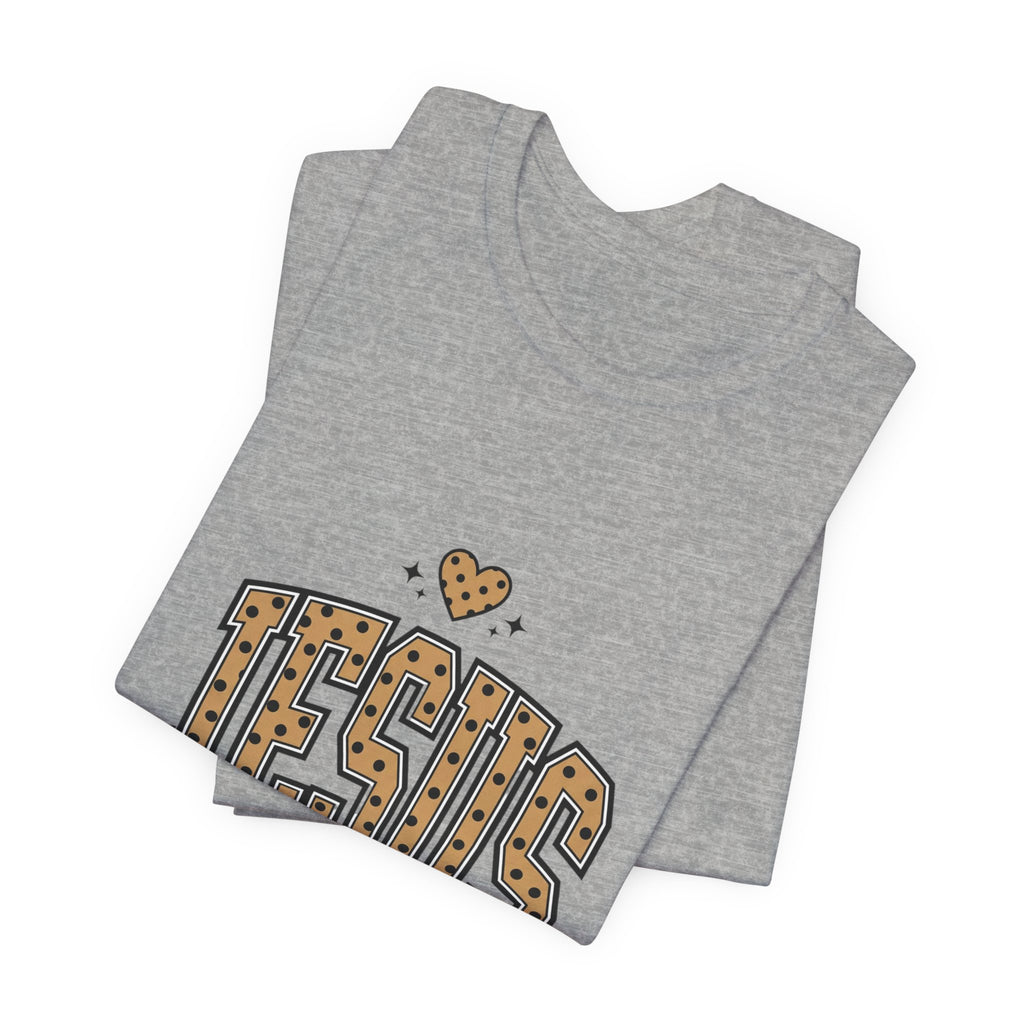 Jesus Loves You Tee | Polka Dot Retro Typography