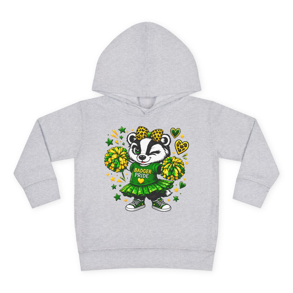 Toddler Hoodie — Cheerleading Badger "Badger Pride" Kids Pullover